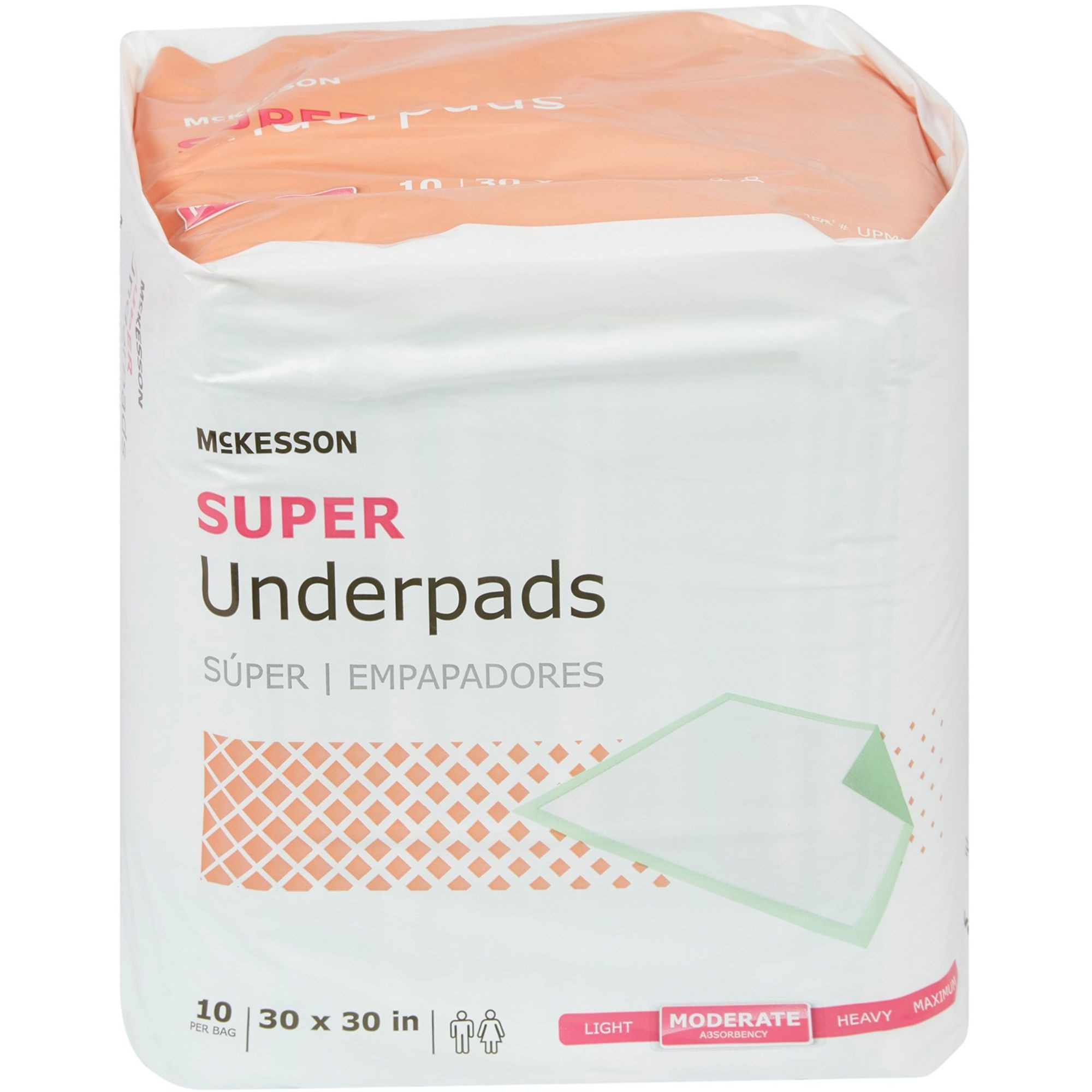 McKesson Super Underpads, Moderate Absorbency