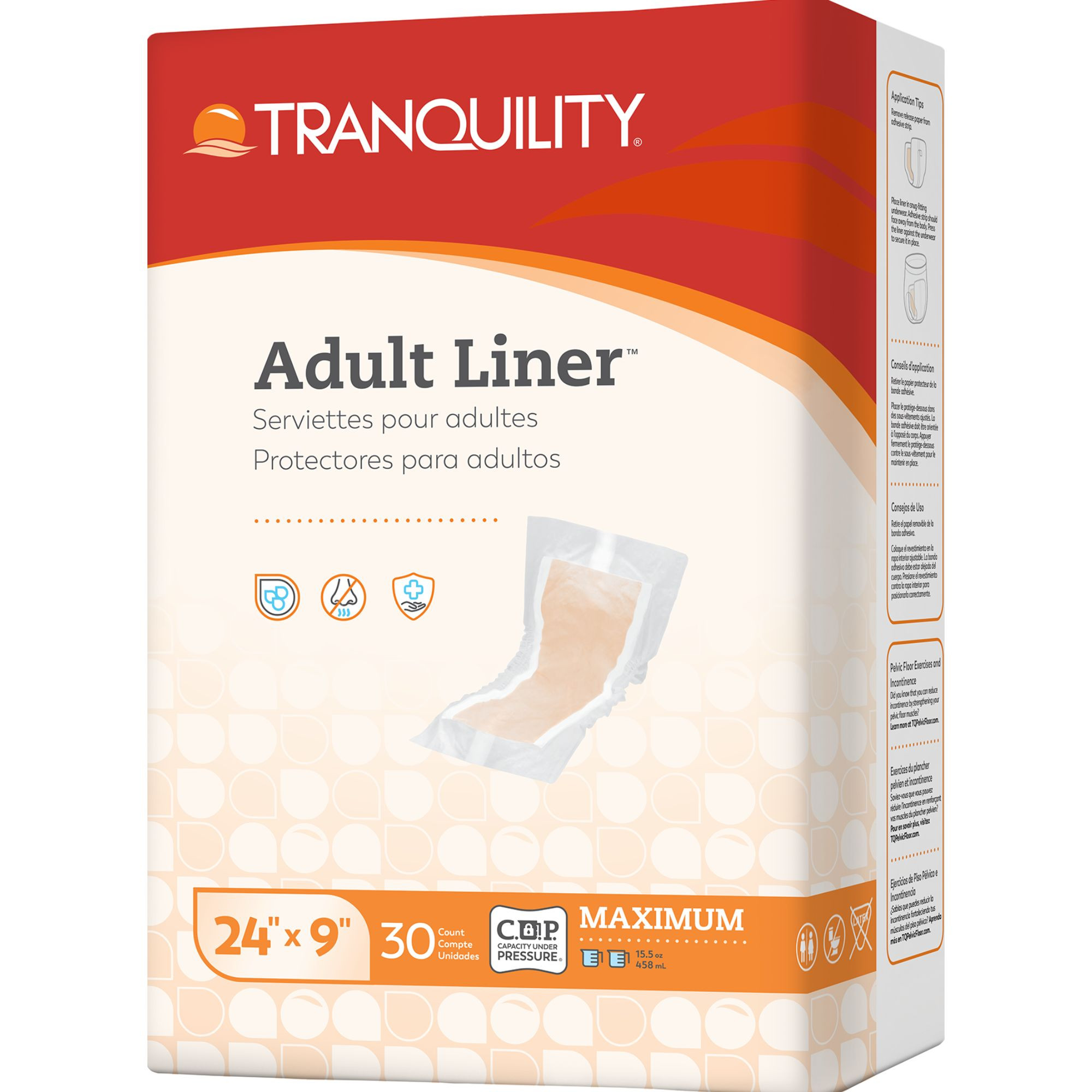 Tranquility Adult Disposable Incontinence Liners, Moderate Absorbency