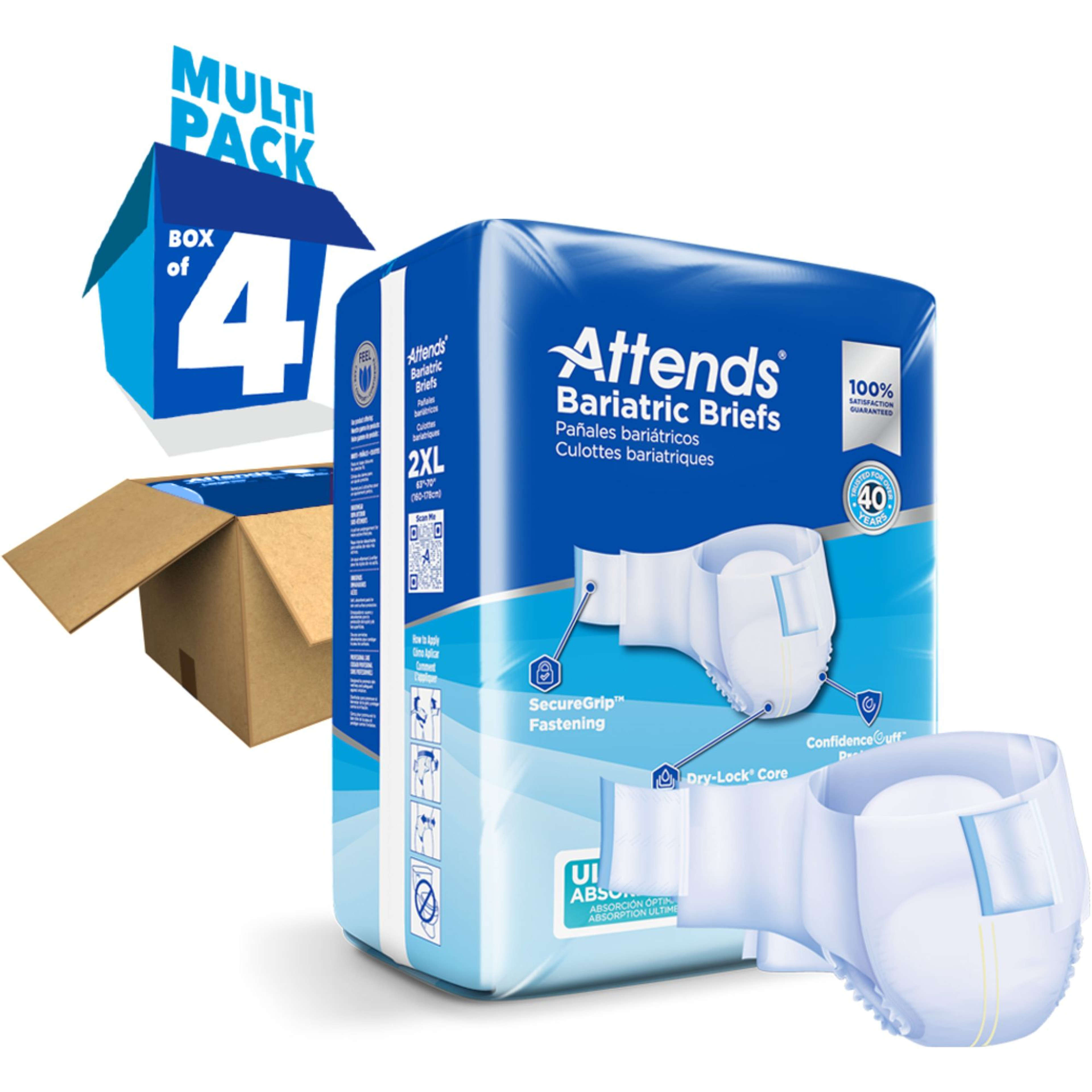 Attends Bariatric Briefs, Ultimate Absorbency