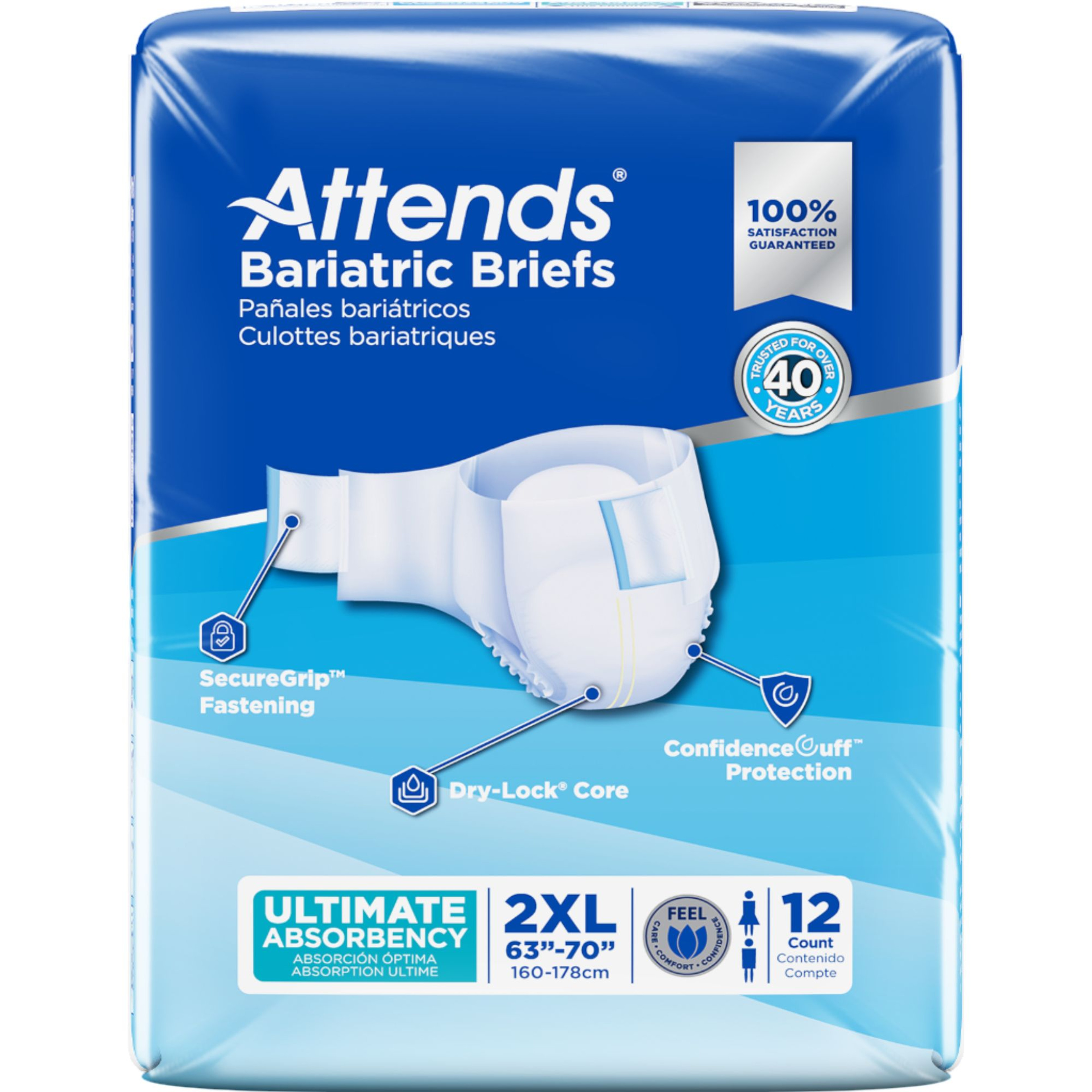 Attends Bariatric Briefs, Ultimate Absorbency
