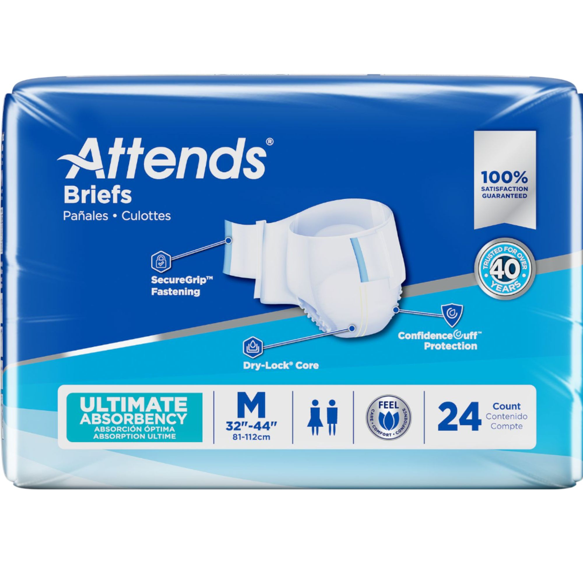 Attends Adult Incontinence Briefs, Ultimate Absorbency