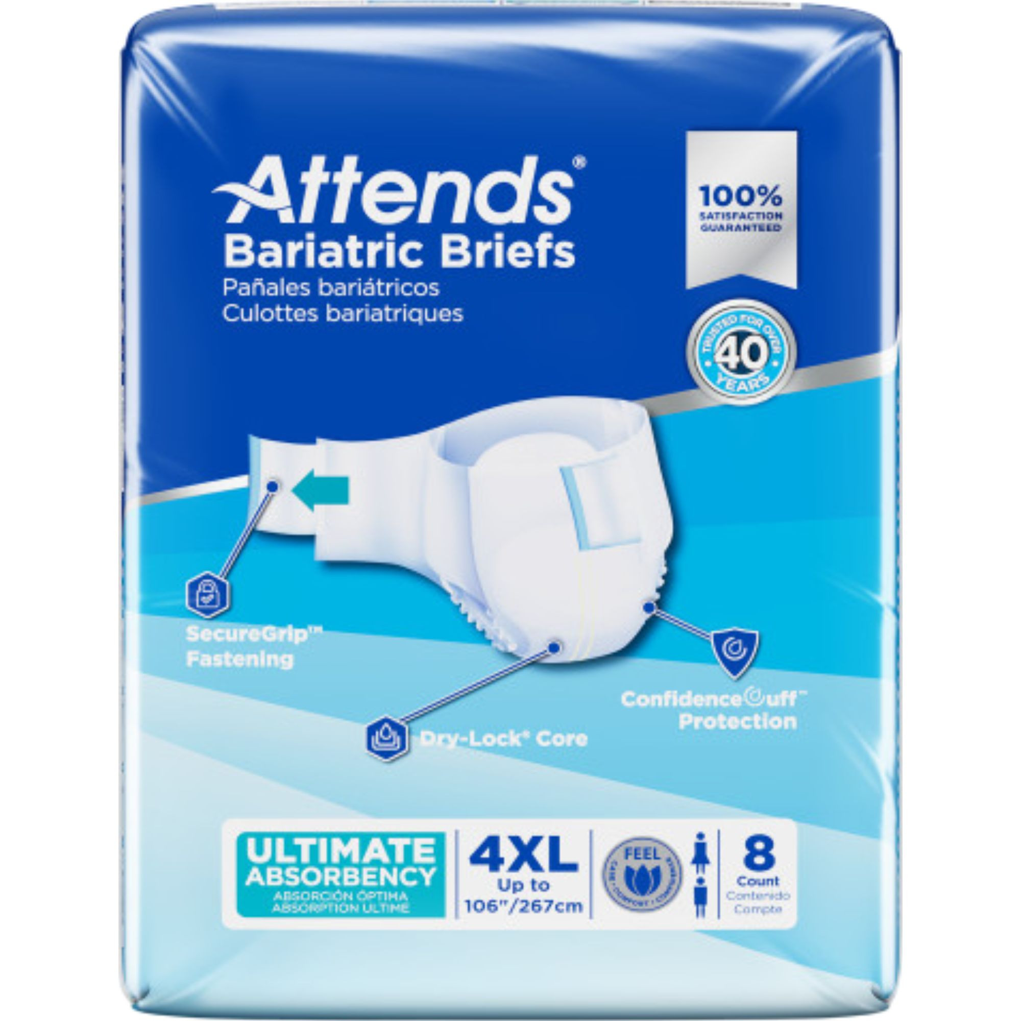 Attends Bariatric Briefs, Ultimate Absorbency