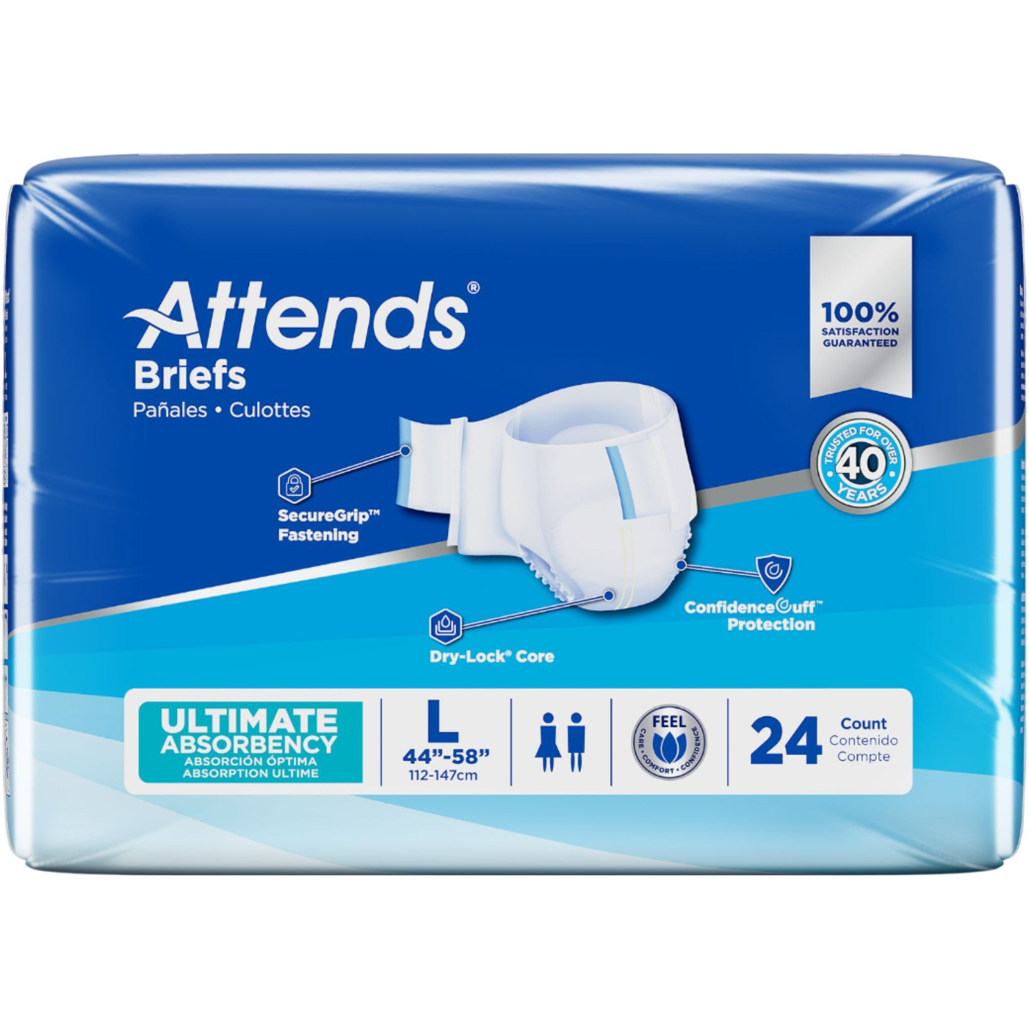 Attends Adult Incontinence Briefs, Ultimate Absorbency
