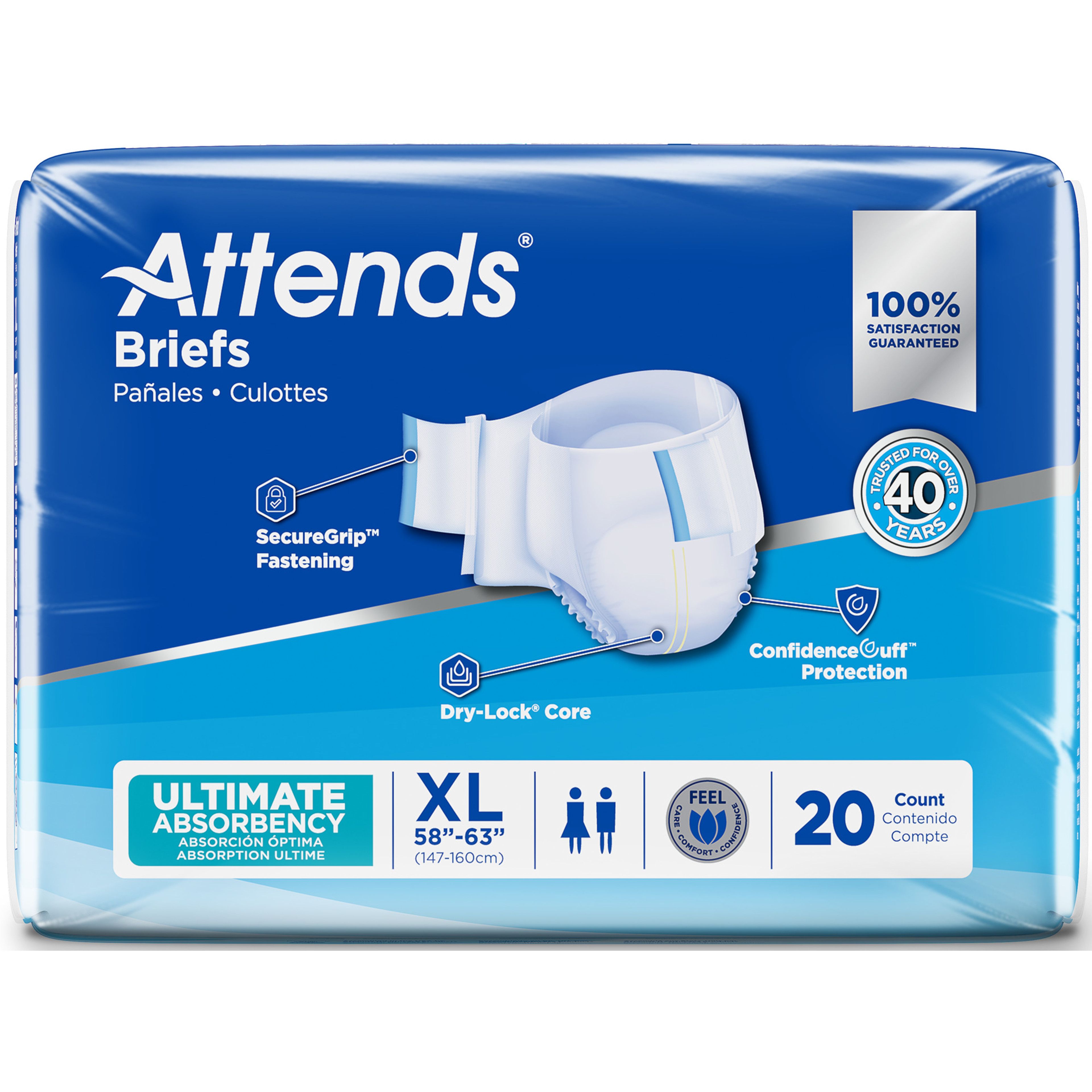 Attends Adult Incontinence Briefs, Ultimate Absorbency