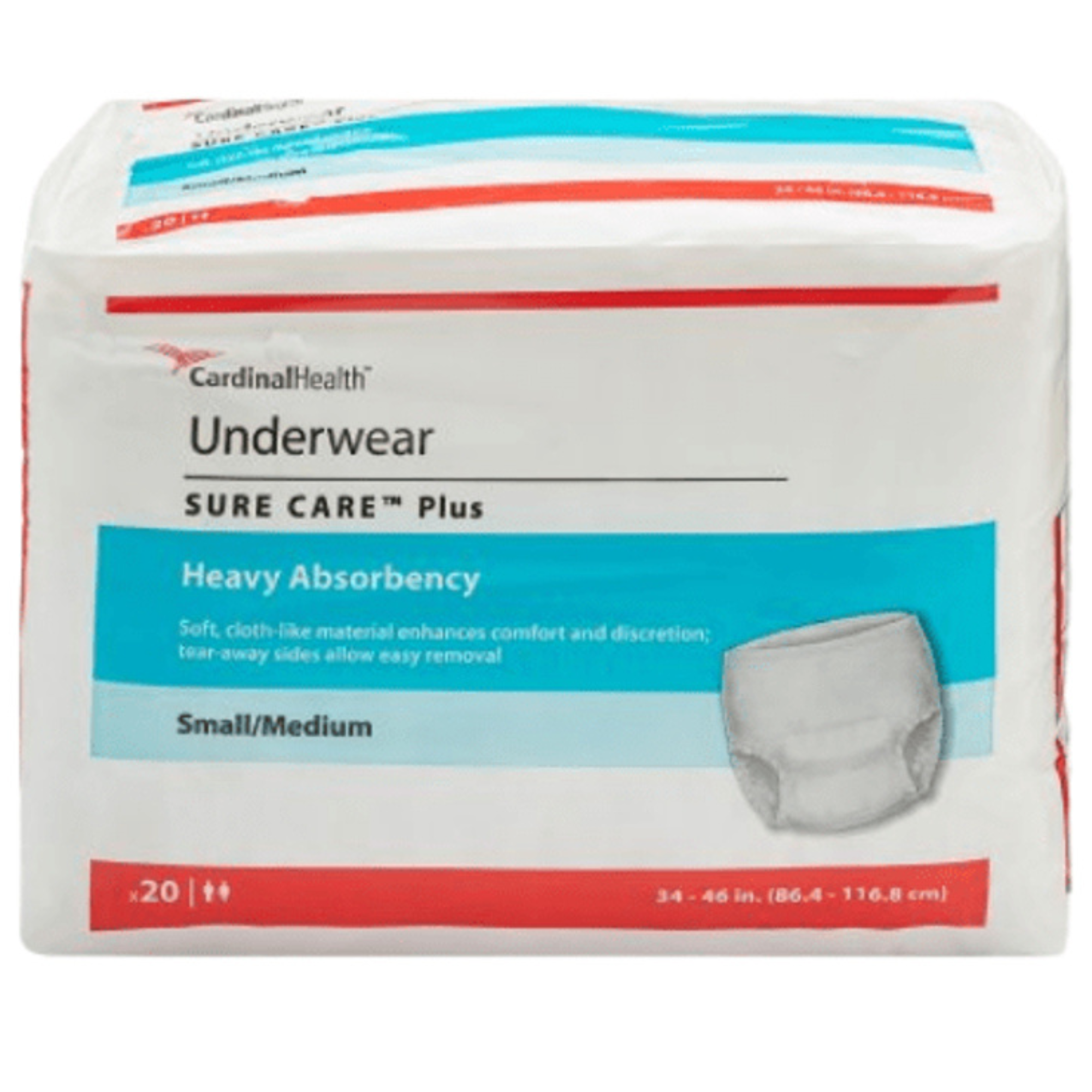 Cardinal Sure Care Plus Protective Pull-Up Underwear, Heavy Absorbency