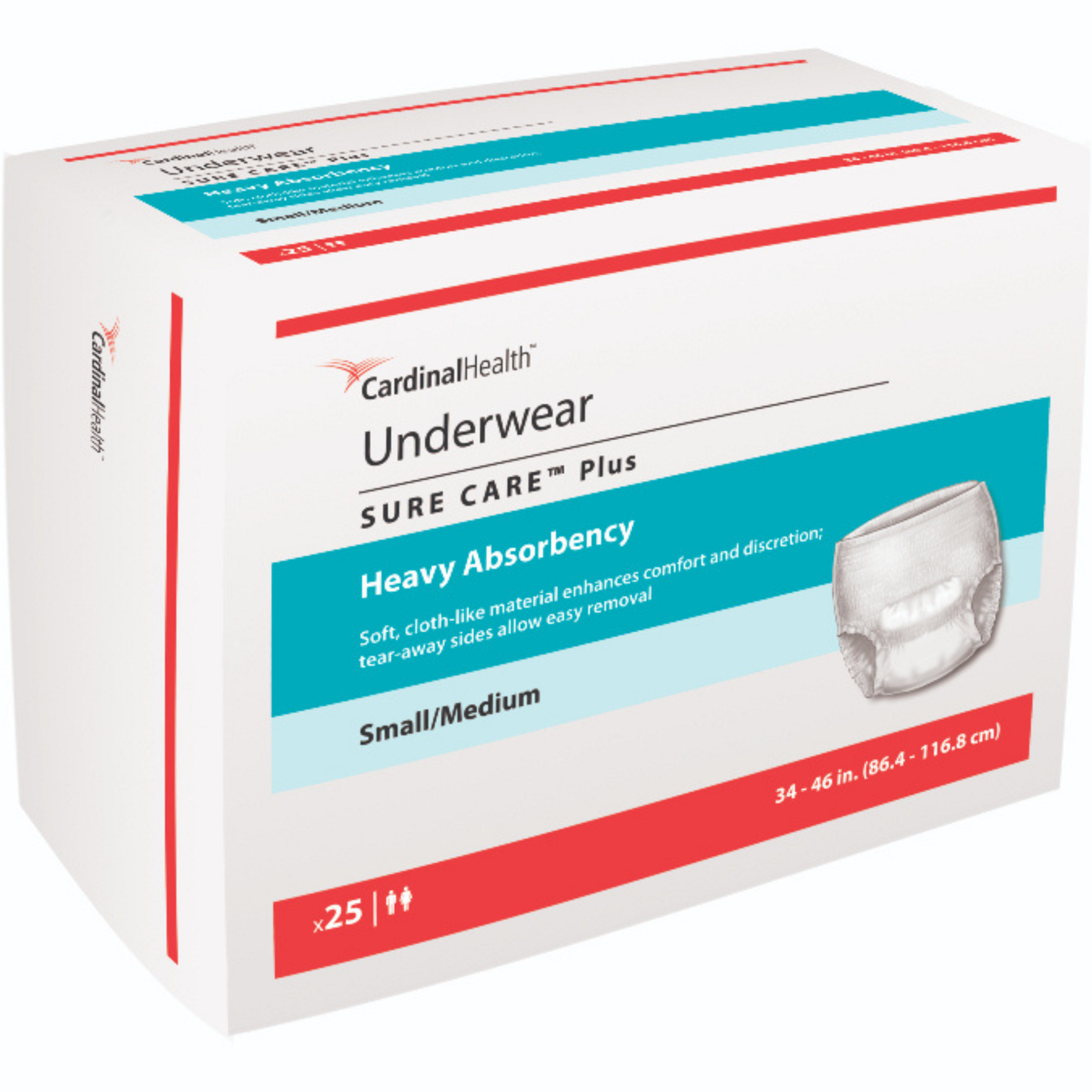 Cardinal Sure Care Plus Protective Pull-Up Underwear, Heavy Absorbency
