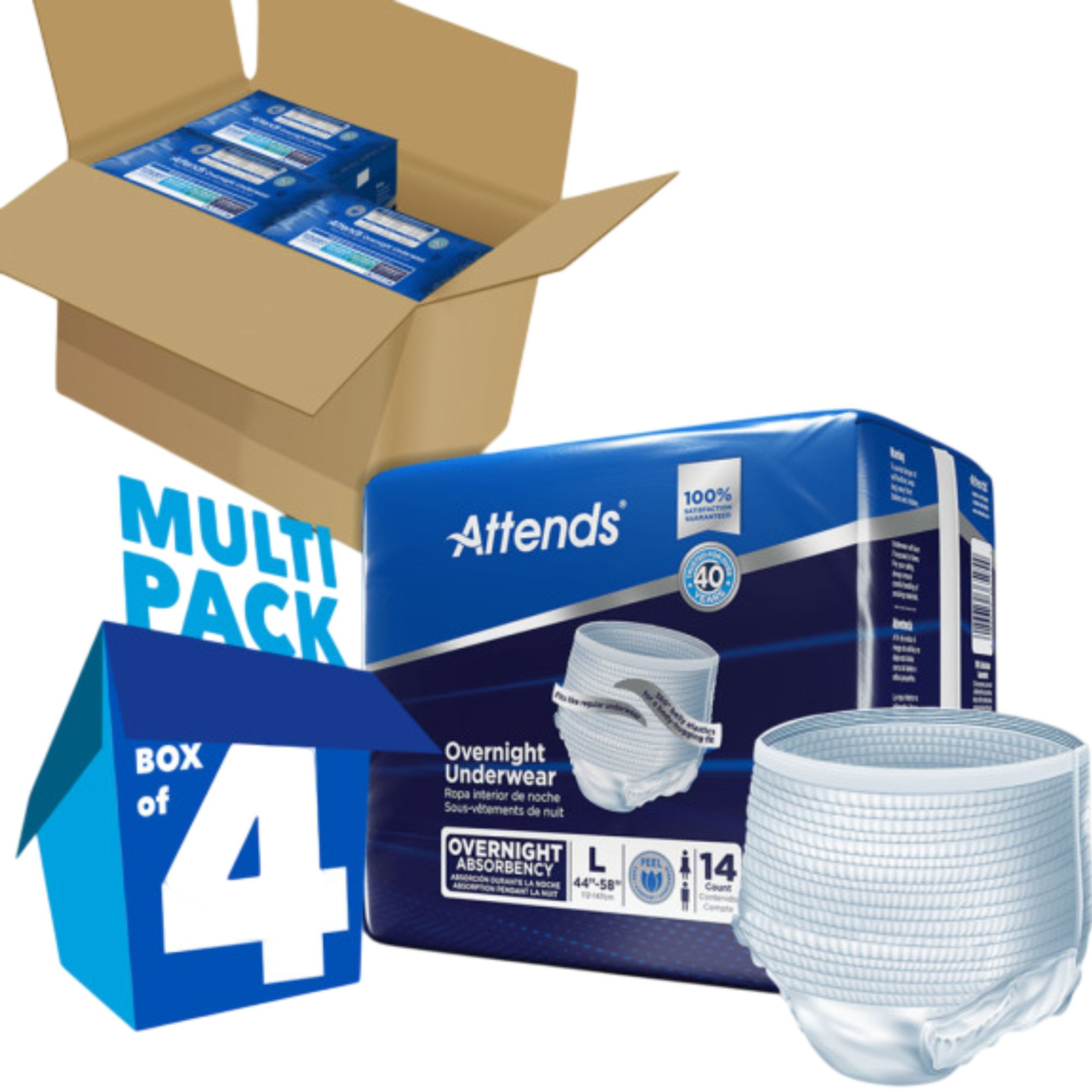 Attends Overnight Adult Incontinence Pull-Up Underwear