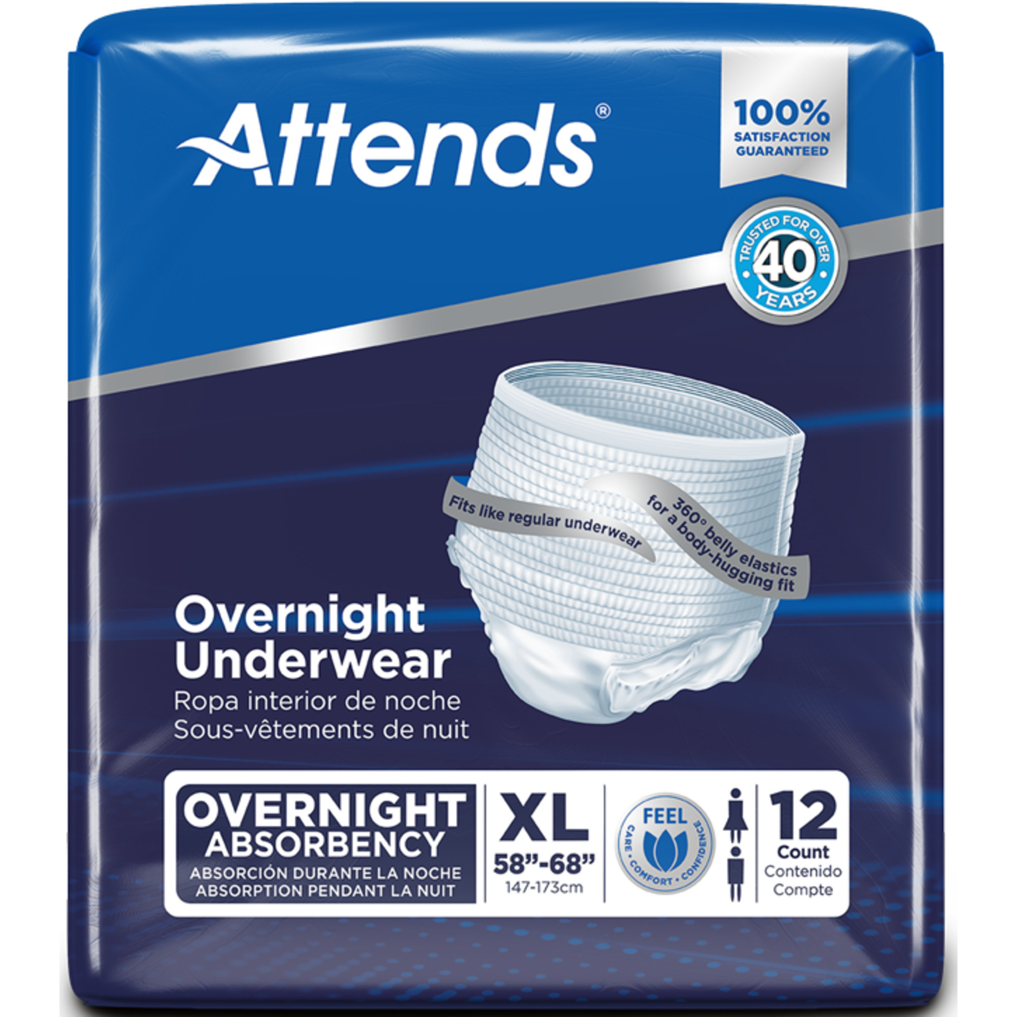 Attends Overnight Adult Incontinence Pull-Up Underwear