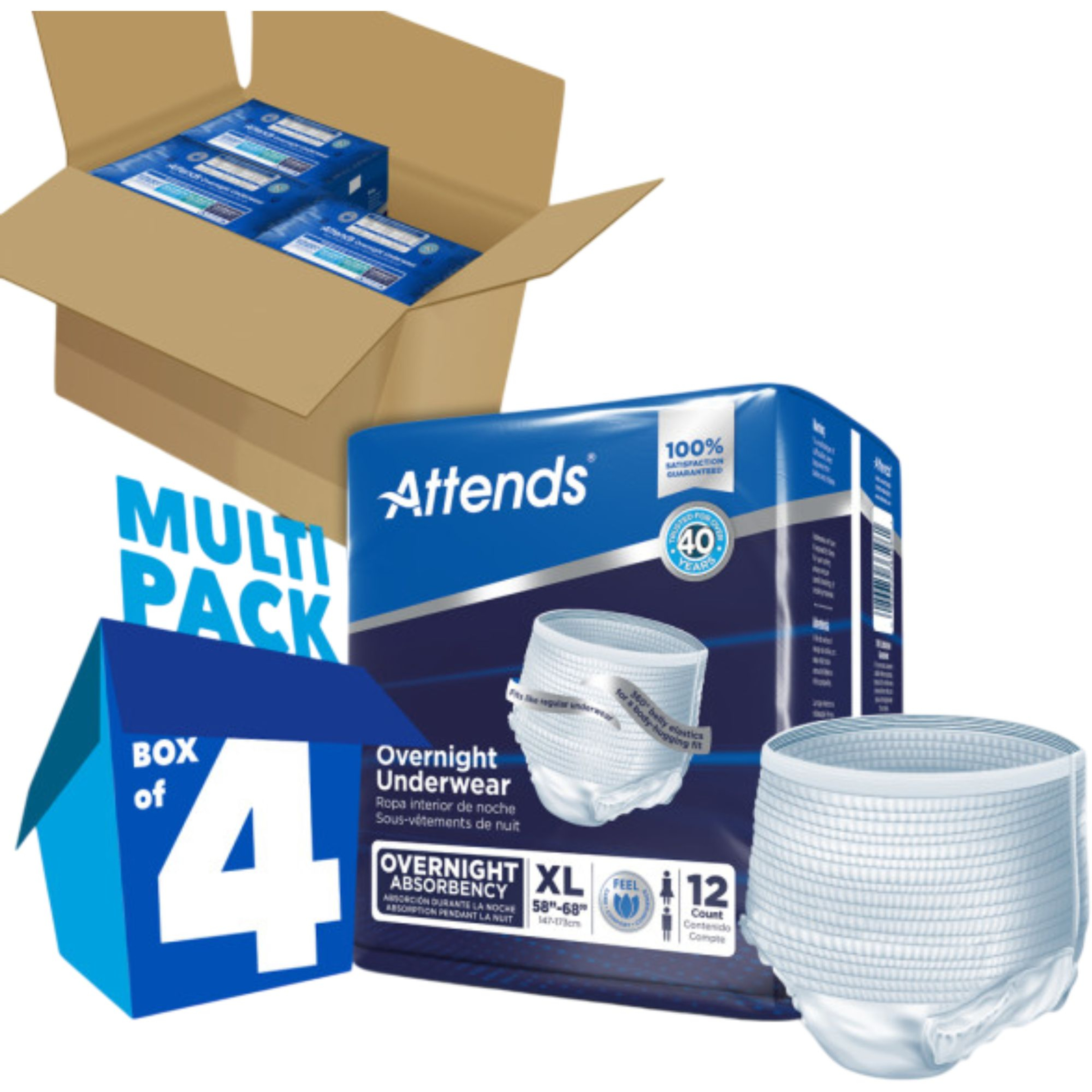 Attends Overnight Adult Incontinence Pull-Up Underwear