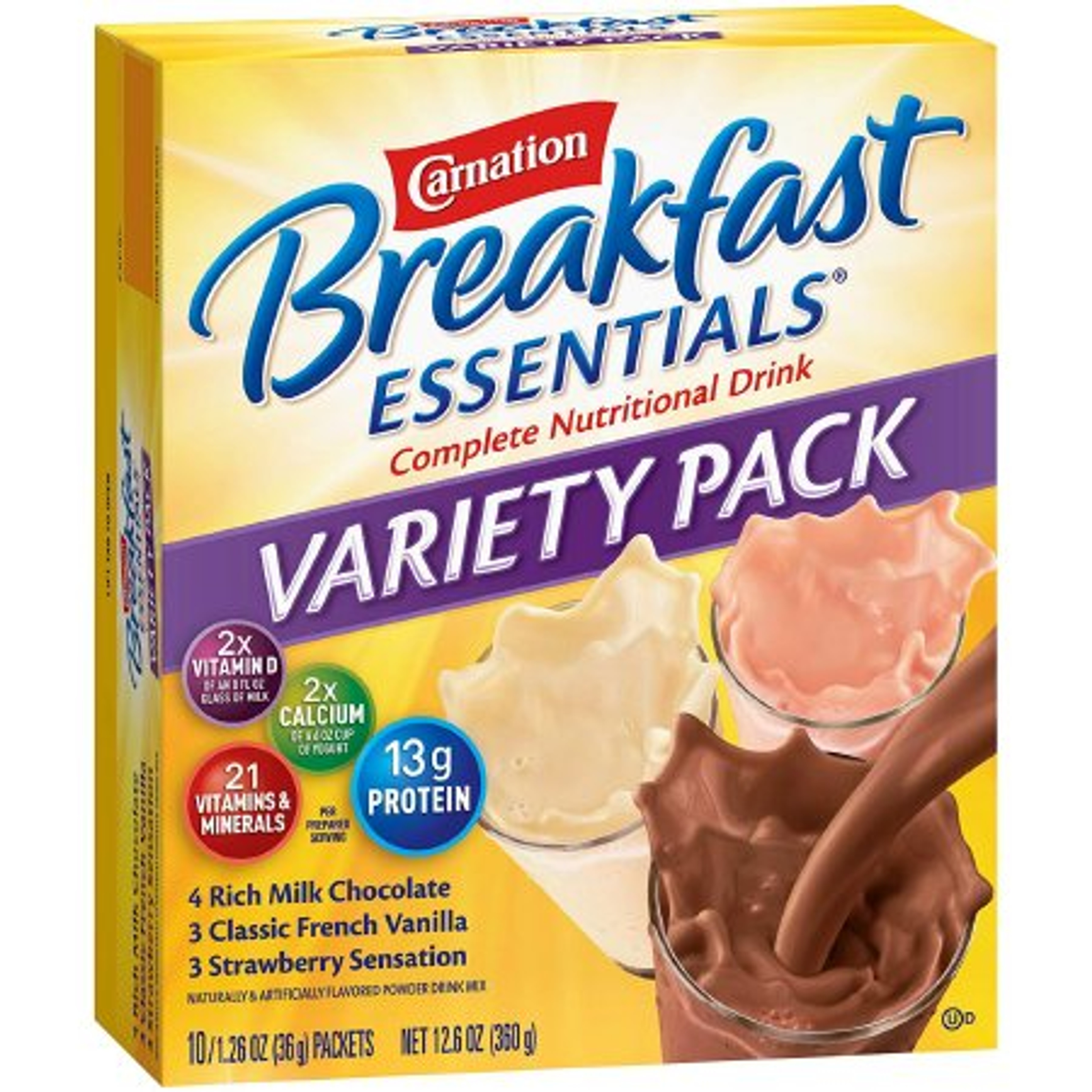 Carnation Breakfast Essentials Powder Packets