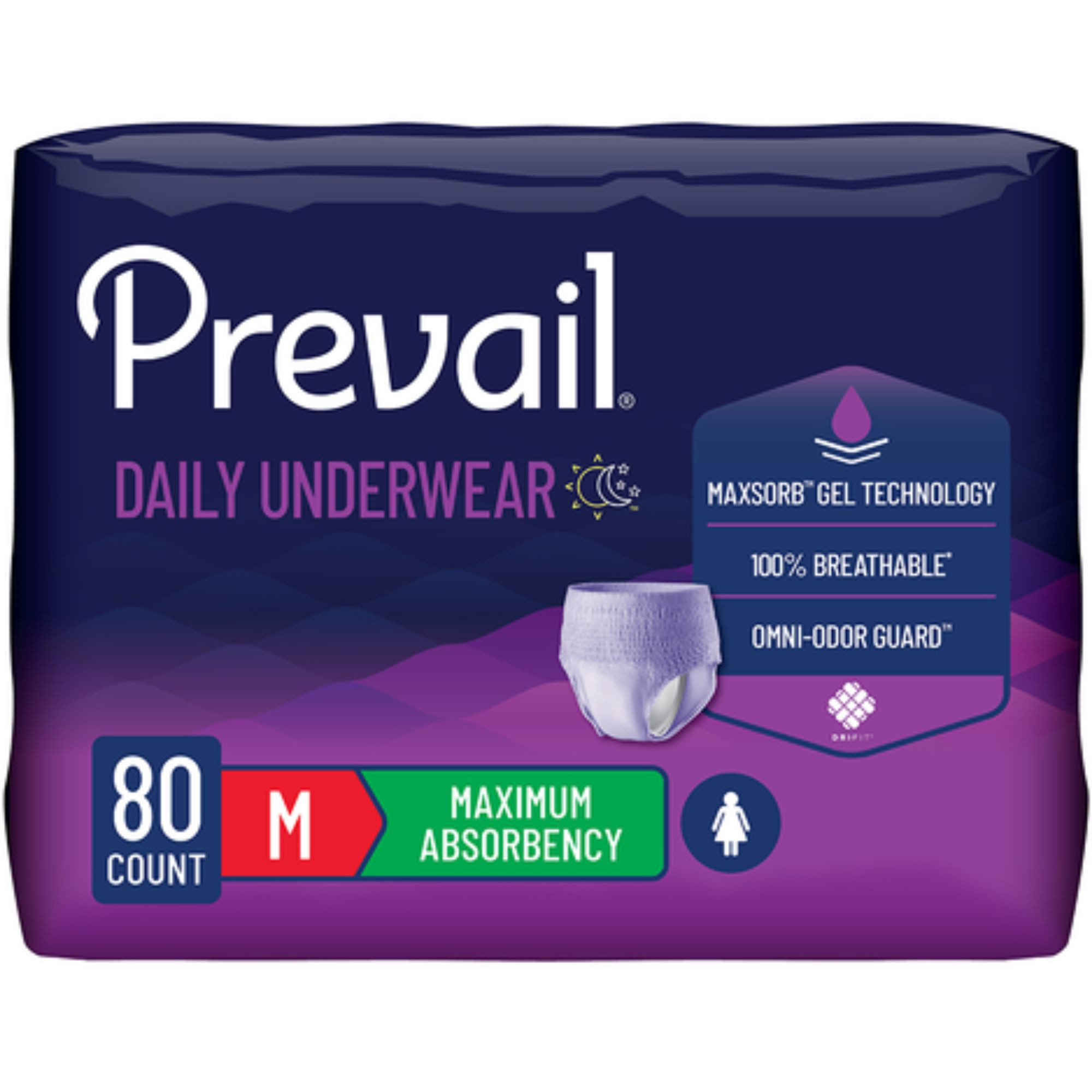 Prevail Adult Incontinence Protective Pull-Up Underwear for Women, Maximum Absorbency