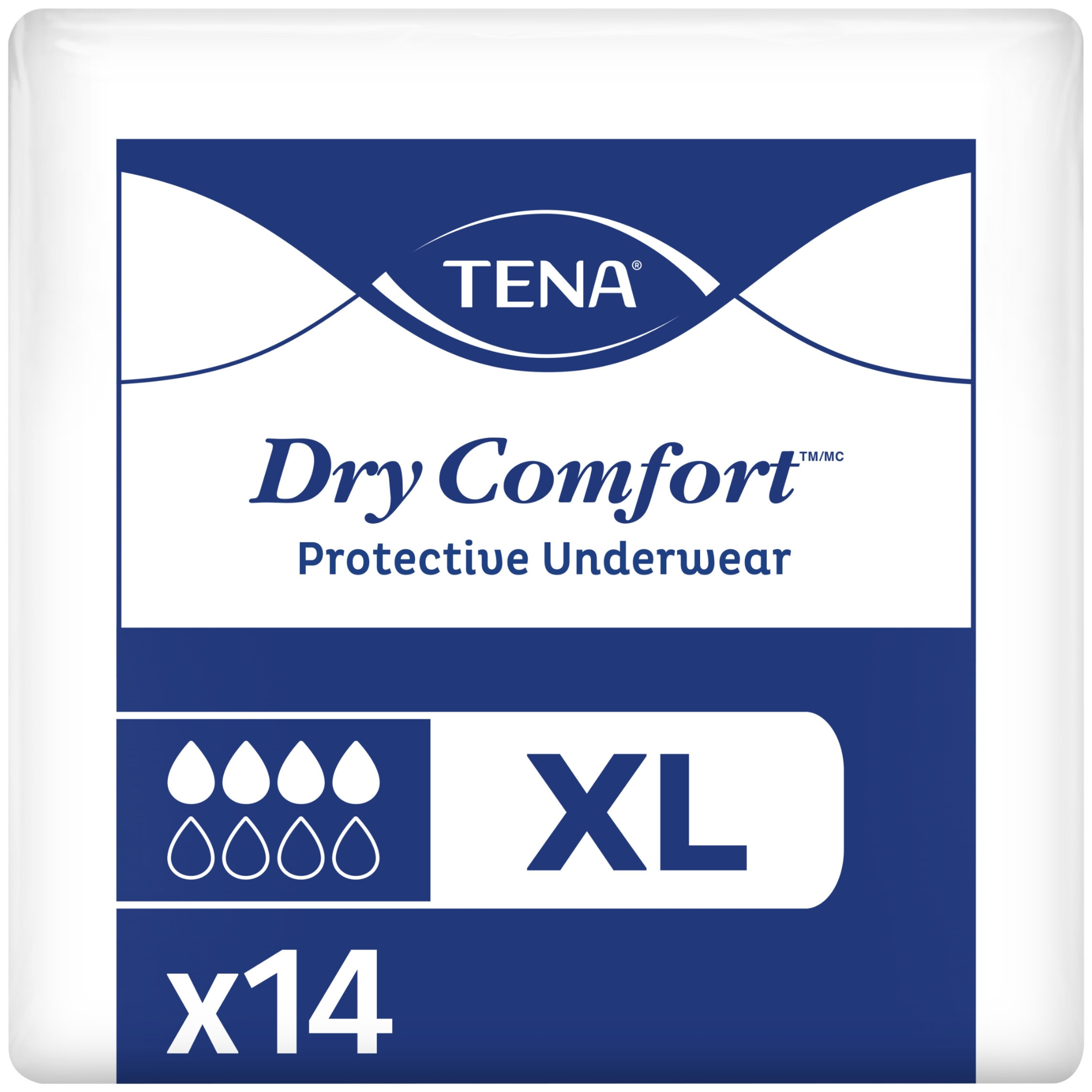 TENA Dry Comfort Protective Incontinence Underwear, Moderate Absorbency