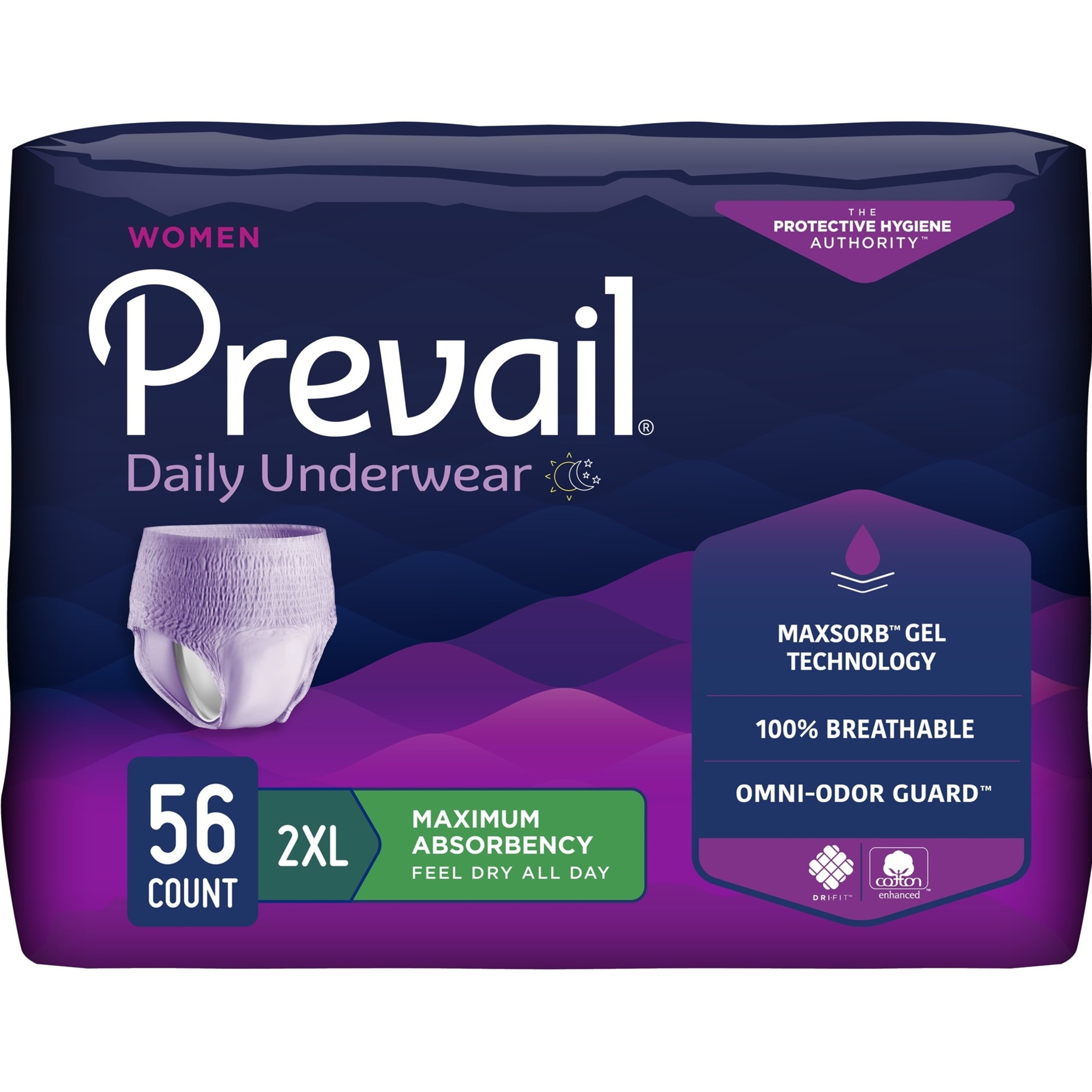 Prevail Adult Incontinence Protective Underwear for Women, Maximum Absorbency