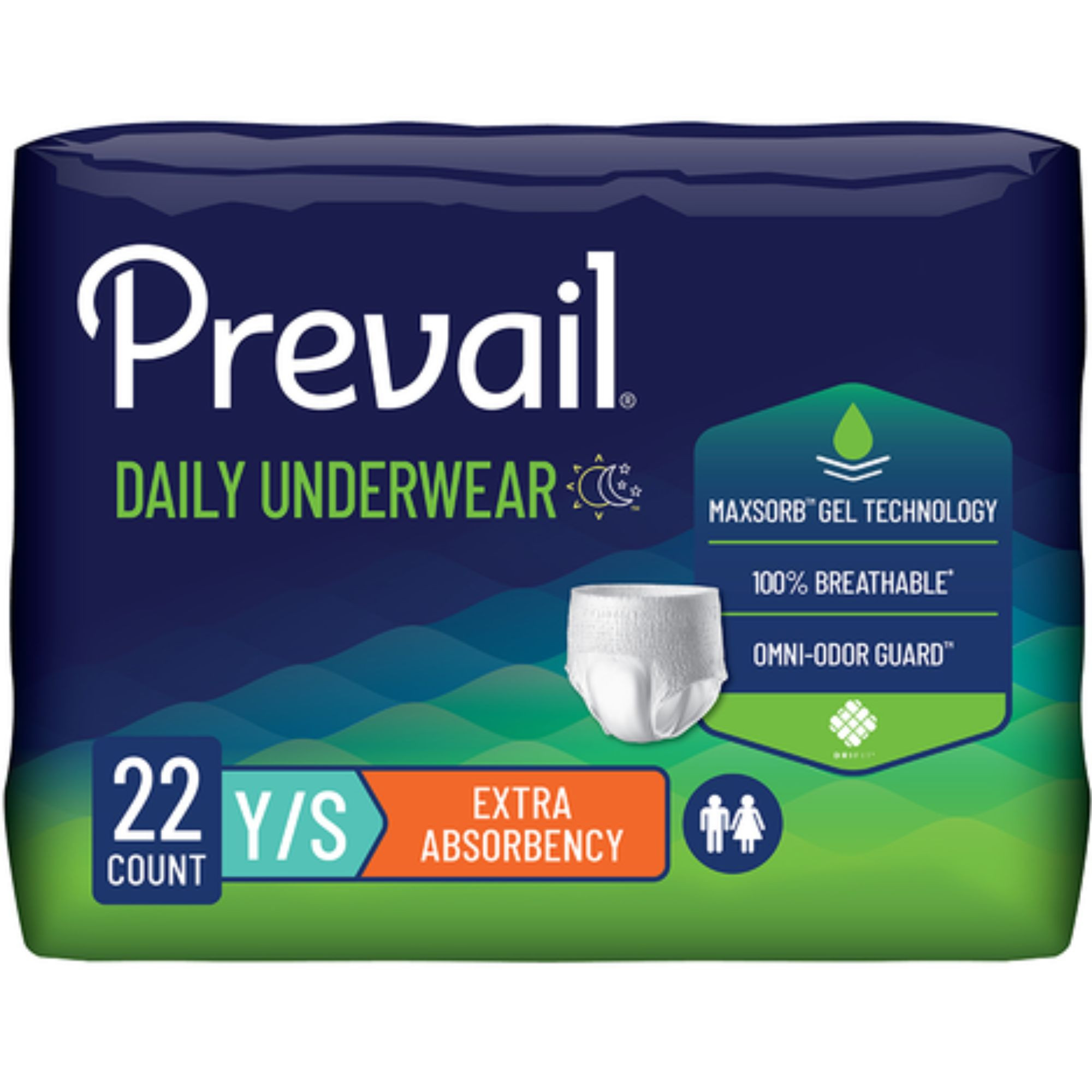 Prevail Adult Incontinence Pull-Up Underwear for Men & Women, Extra Absorbency