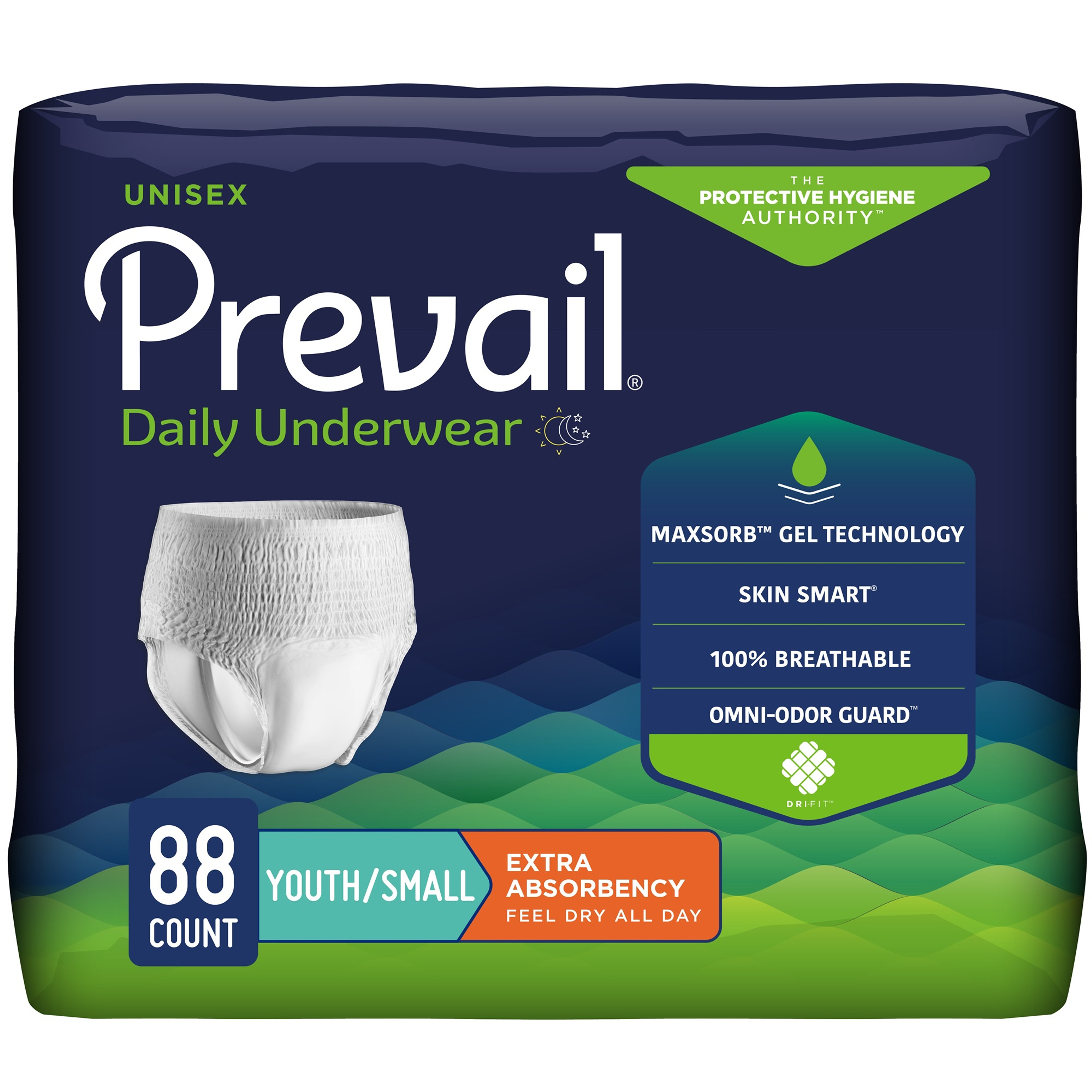 Prevail Adult Incontinence Underwear for Men & Women, Extra Absorbency