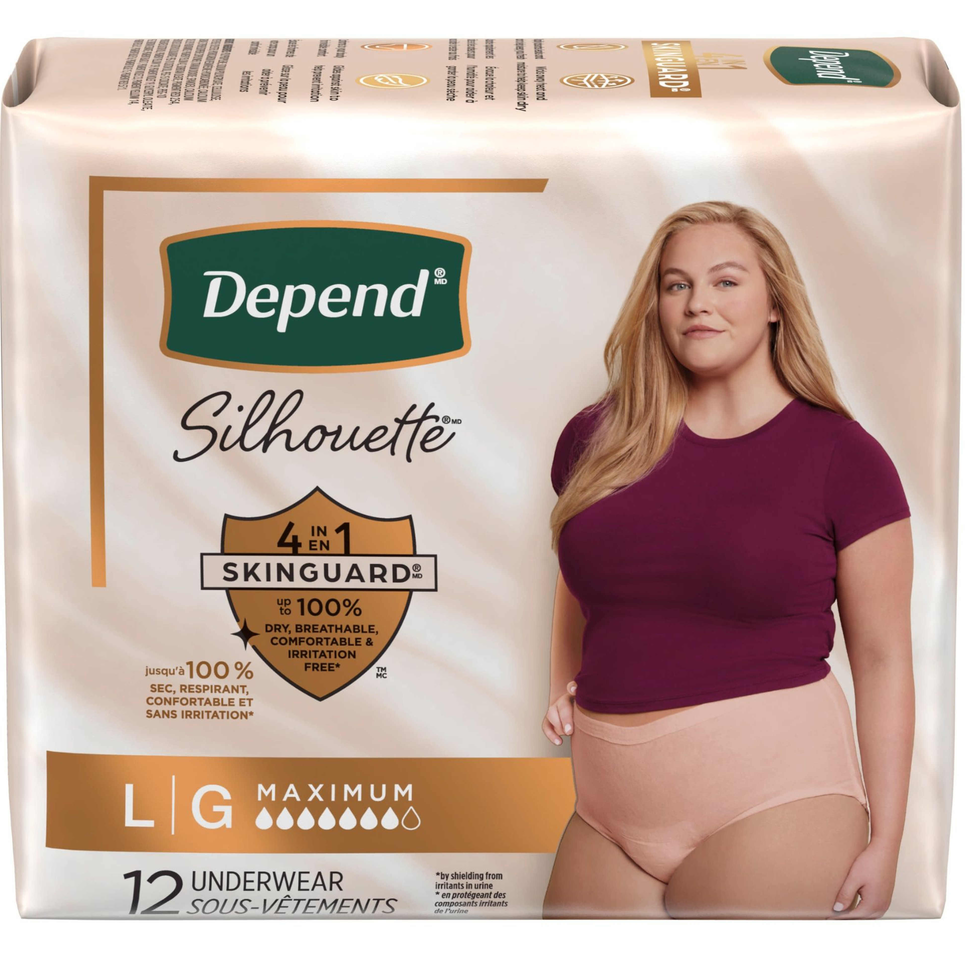 Depend Silhouette Pull-Up Underwear, Maximum