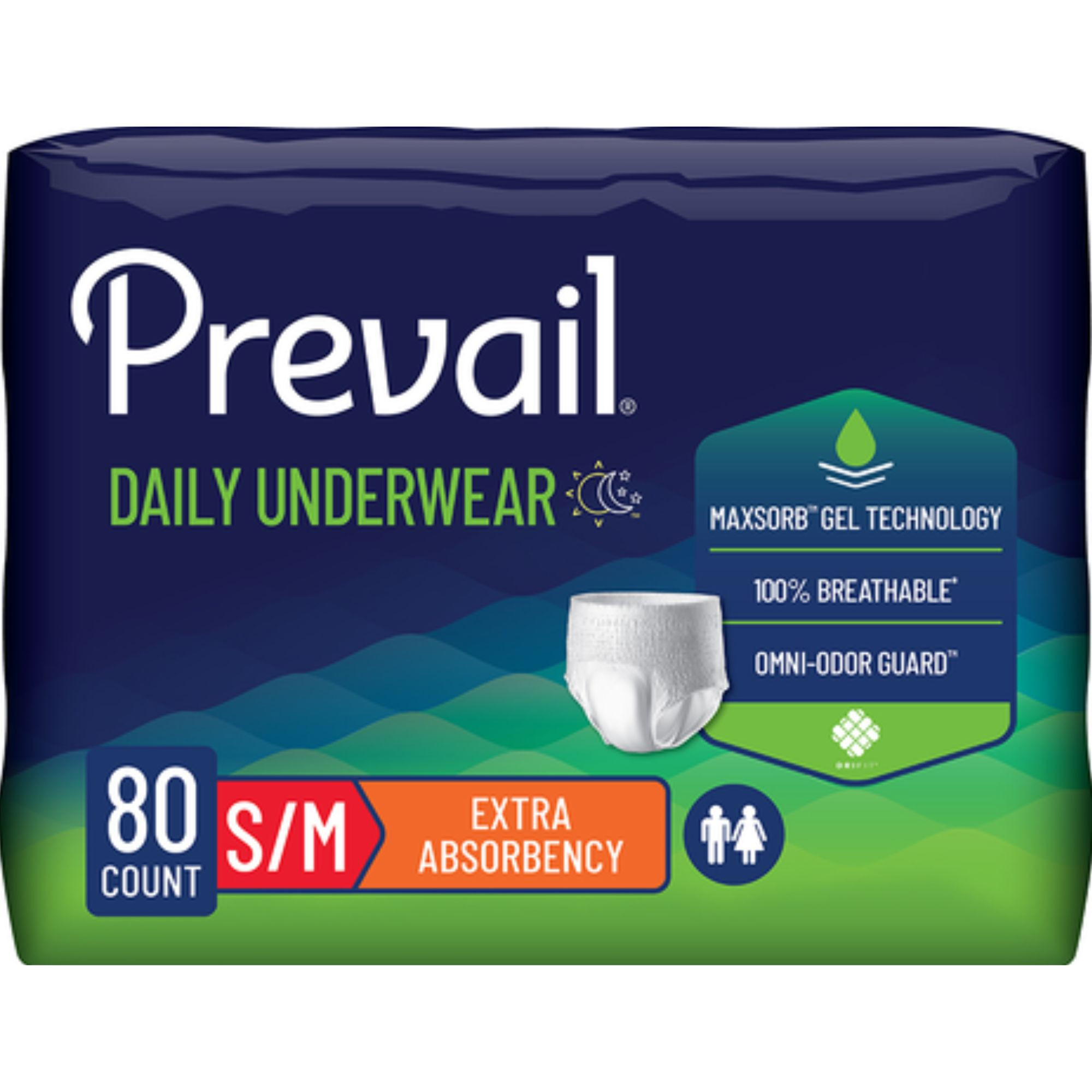 Prevail Adult Incontinence Pull-Up Underwear for Men & Women, Extra Absorbency