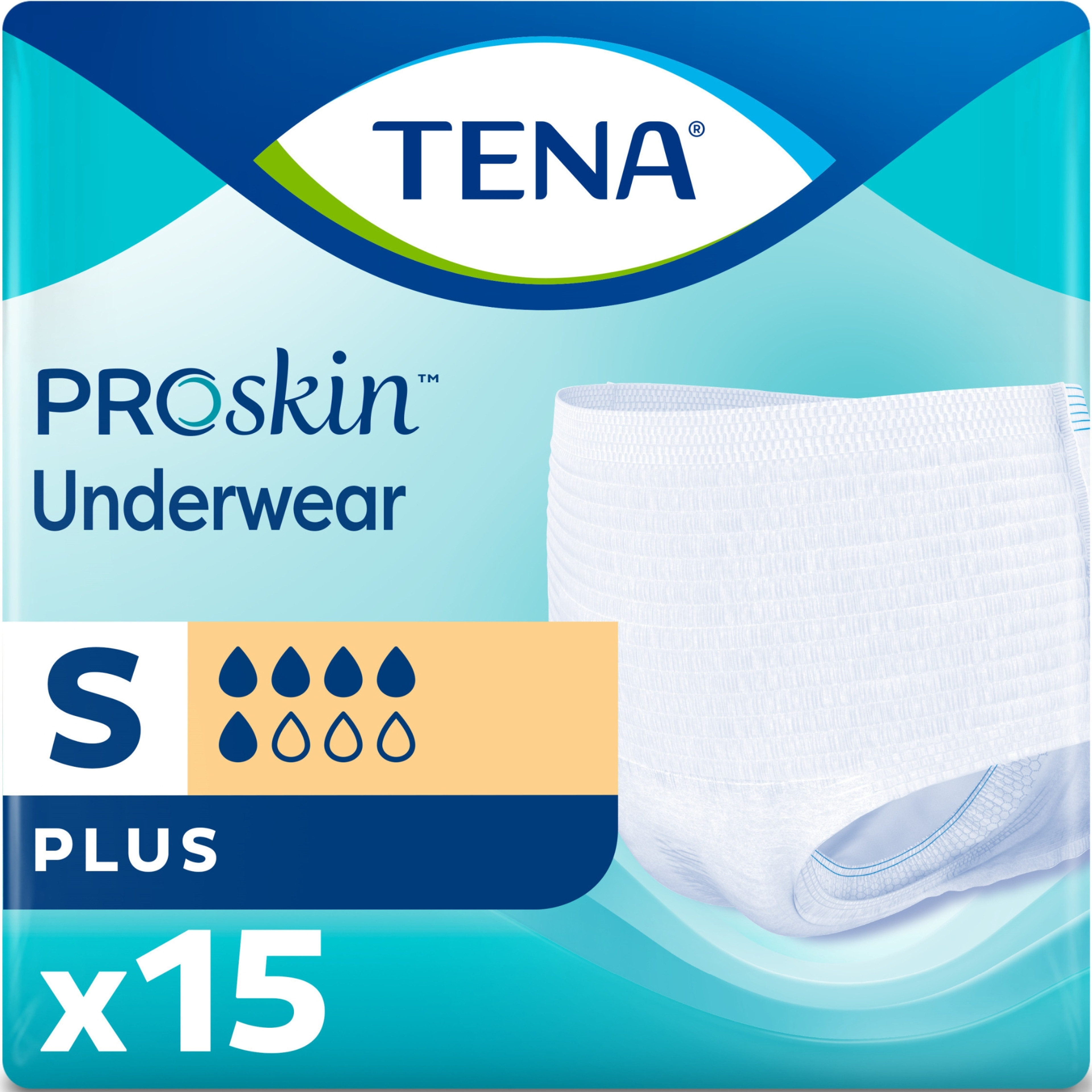 TENA Plus Protective Disposable Adult Underwear, Moderate Absorbency