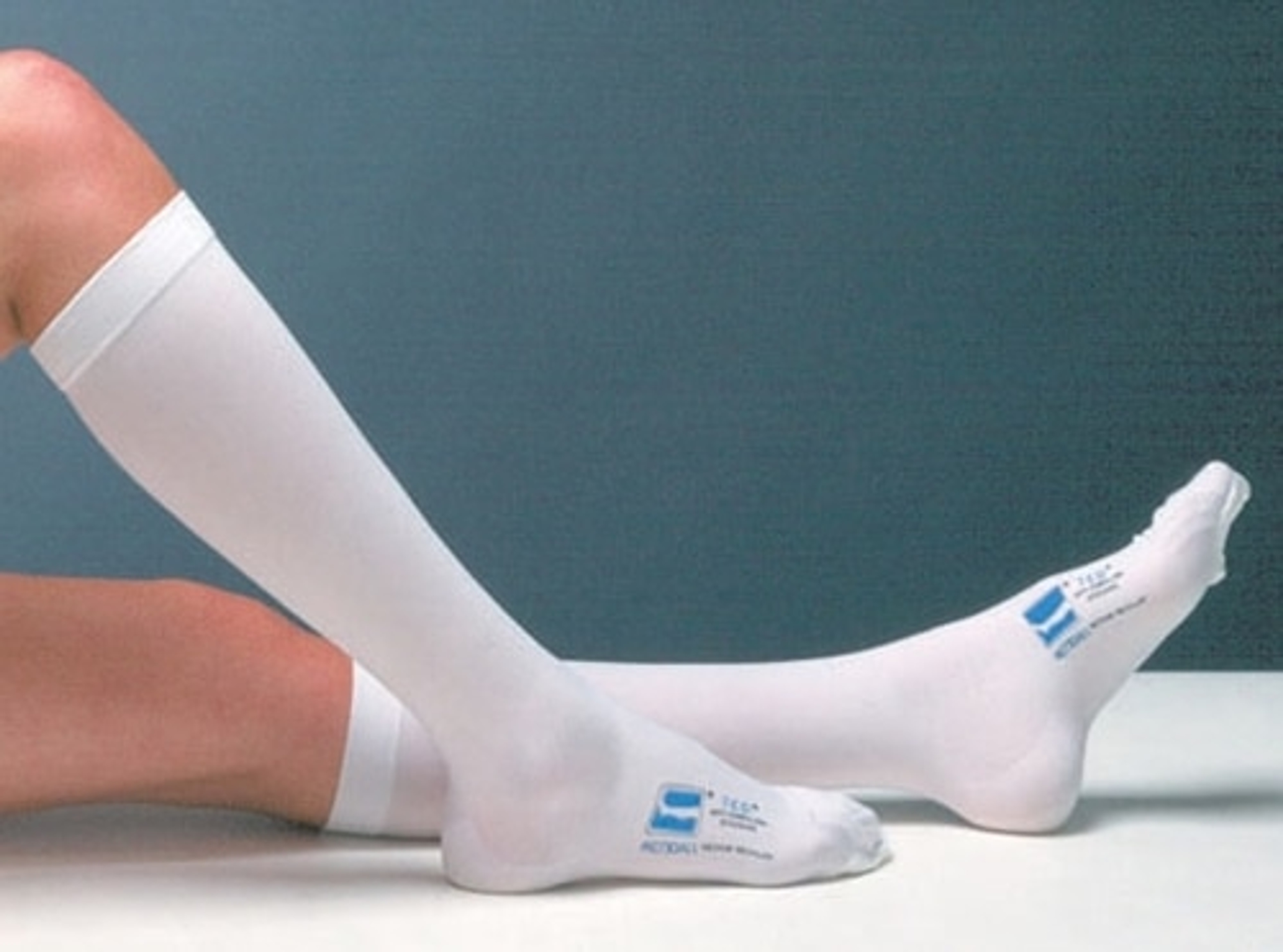 T.E.D. Anti-Embolism Knee High Inspection Toe Stockings for Continuing Care, Regular