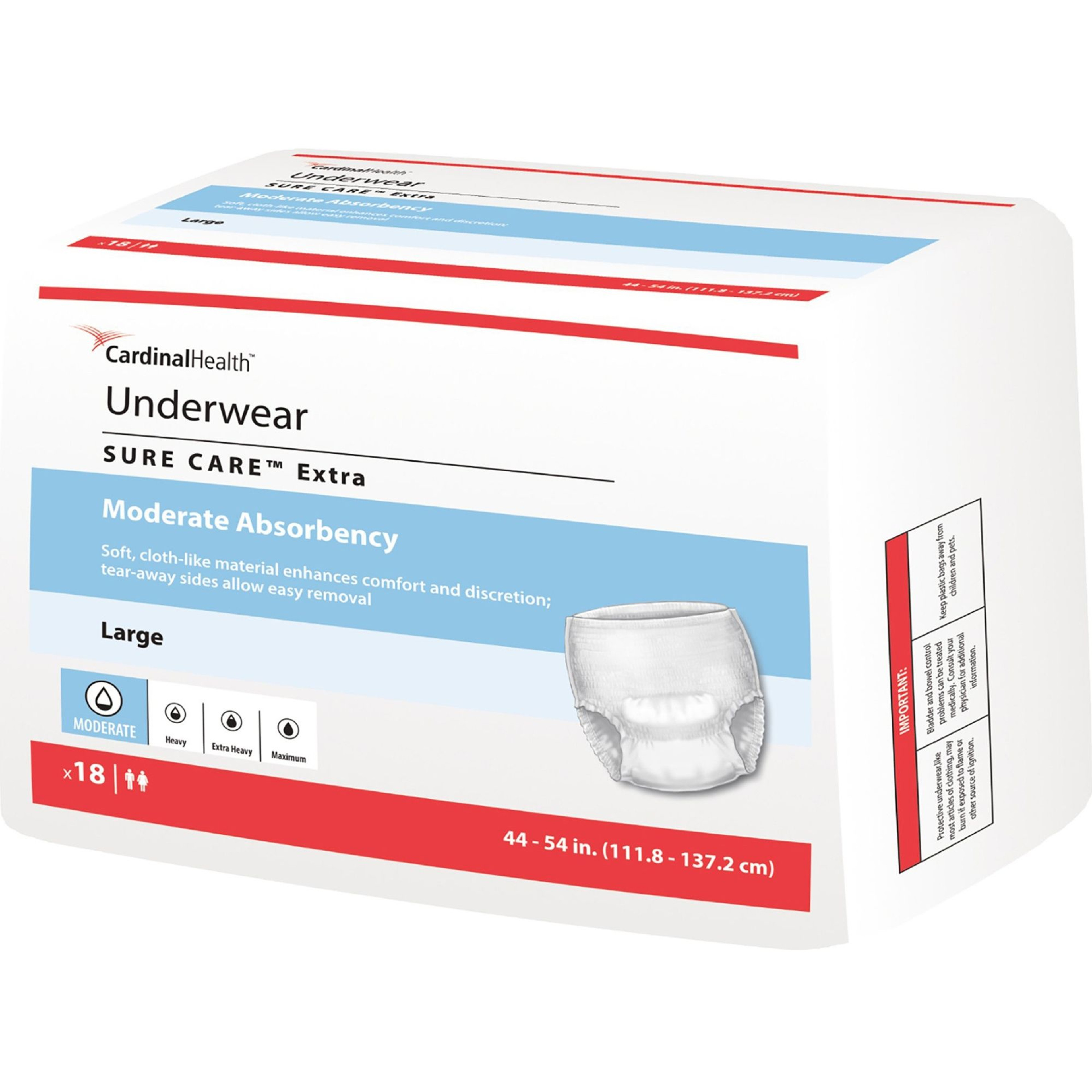 Cardinal Simplicity Protective Pull-Up Underwear, Extra