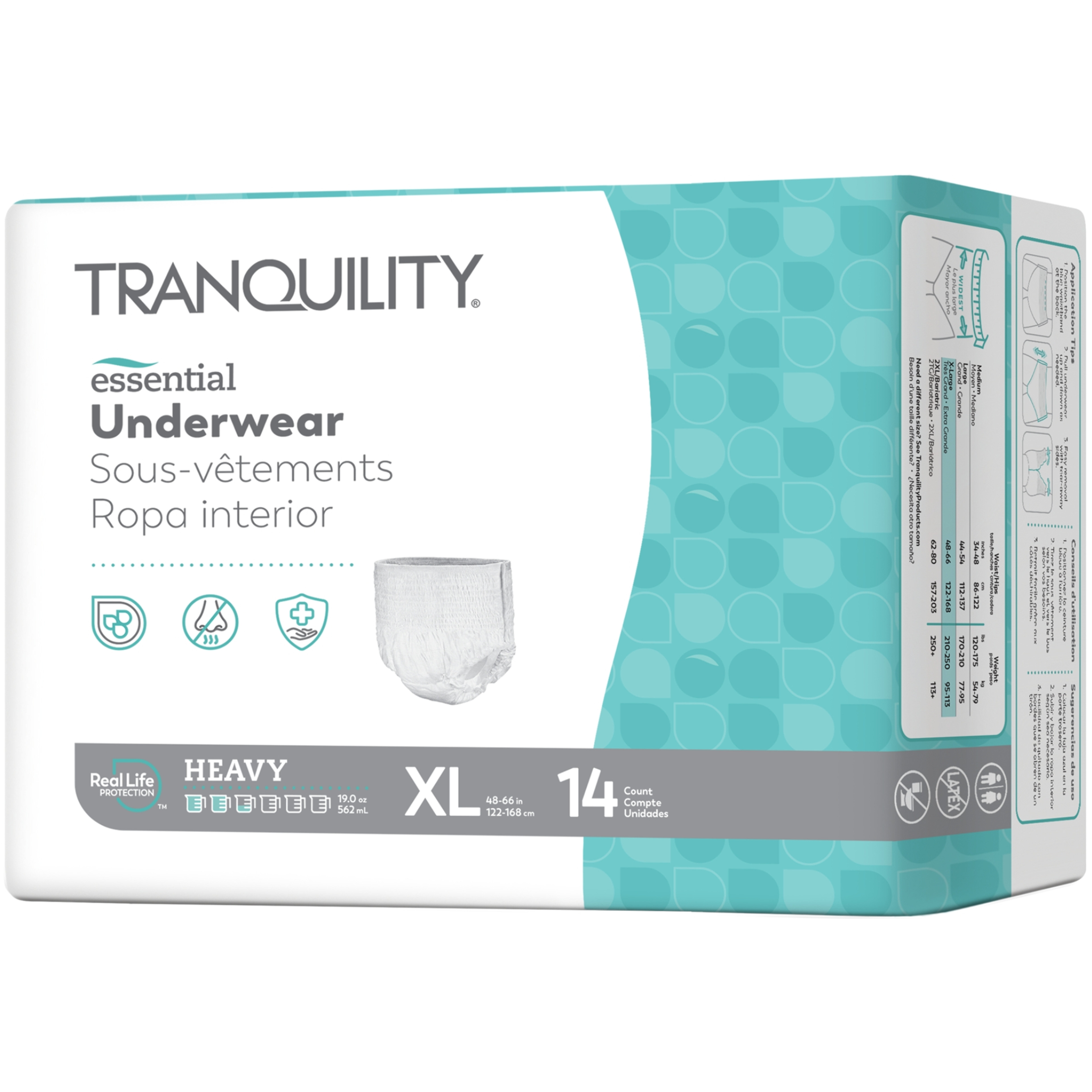 Tranquility Essential Disposable Adult Underwear, Heavy Absorbency