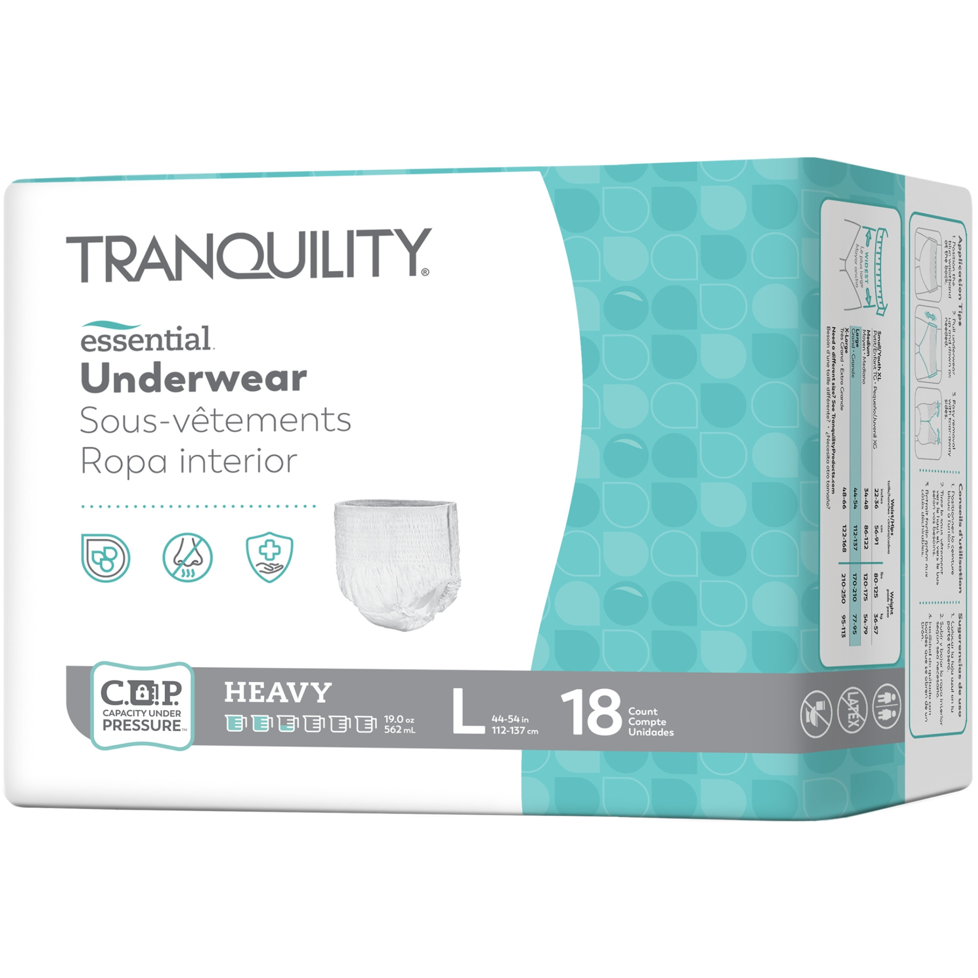 Tranquility Essential Adult Incontinence Pull-Up Underwear, Heavy Absorbency