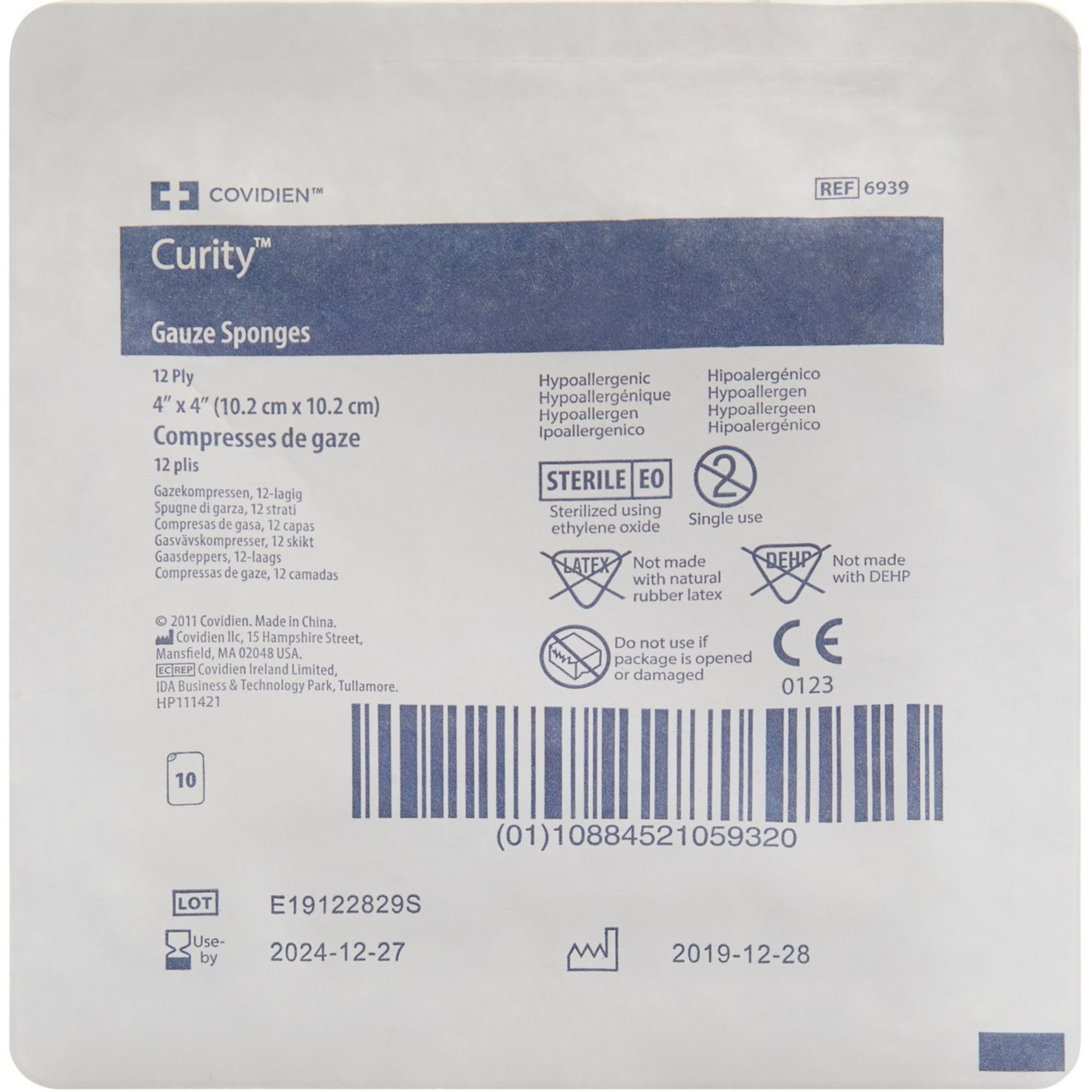 Curity 12-Ply Gauze Sponges