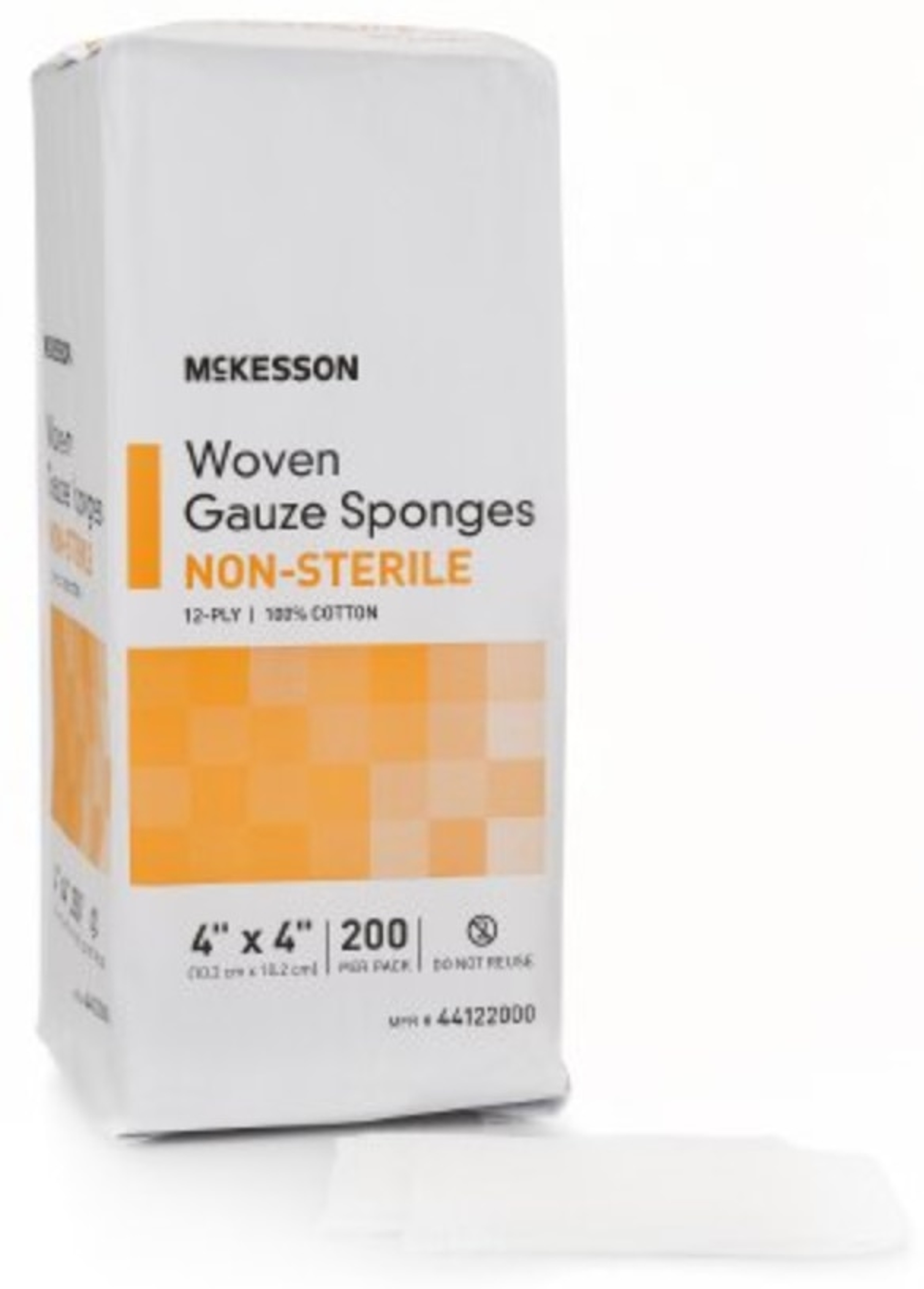 McKesson 12-Ply Woven Gauze Sponges, Non-Sterile