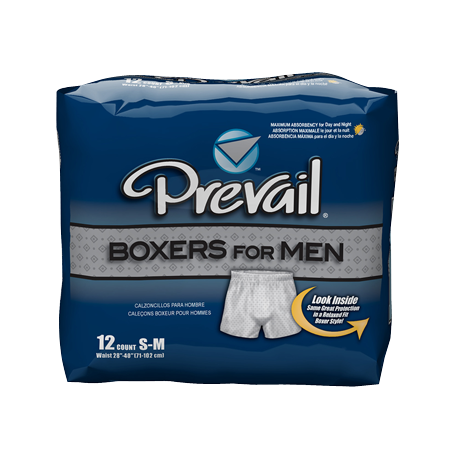 Prevail Pull-Up Diaper Boxers for Men, Maximum