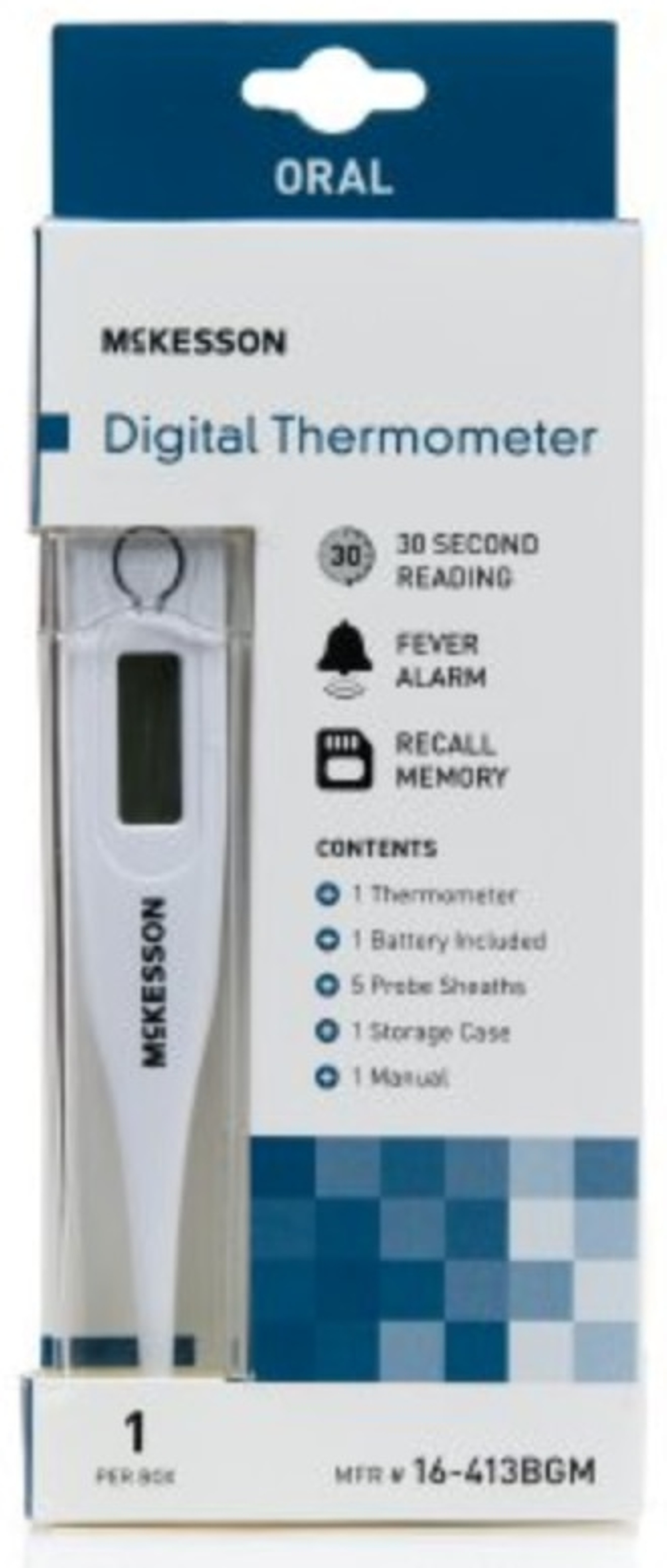 McKesson Digital Thermometer, Oral Probe