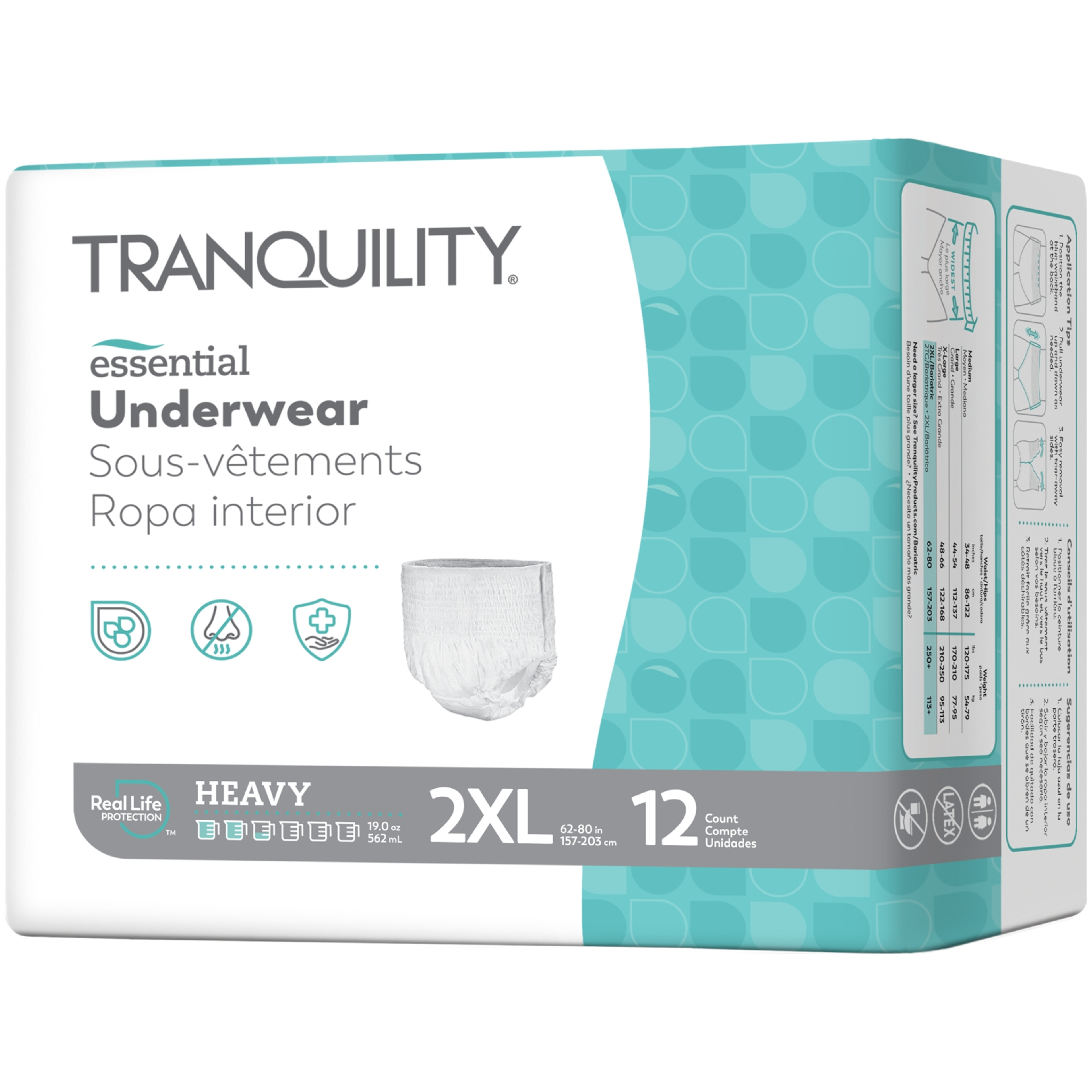 Tranquility Essential Disposable Adult Underwear, Heavy Absorbency