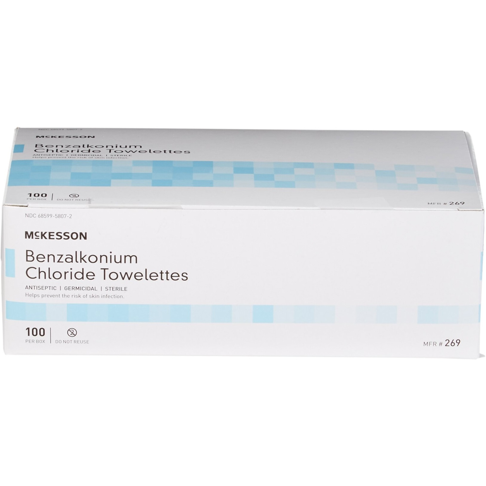 McKesson Sanitizing Skin Wipe, Benzalkonium Chloride