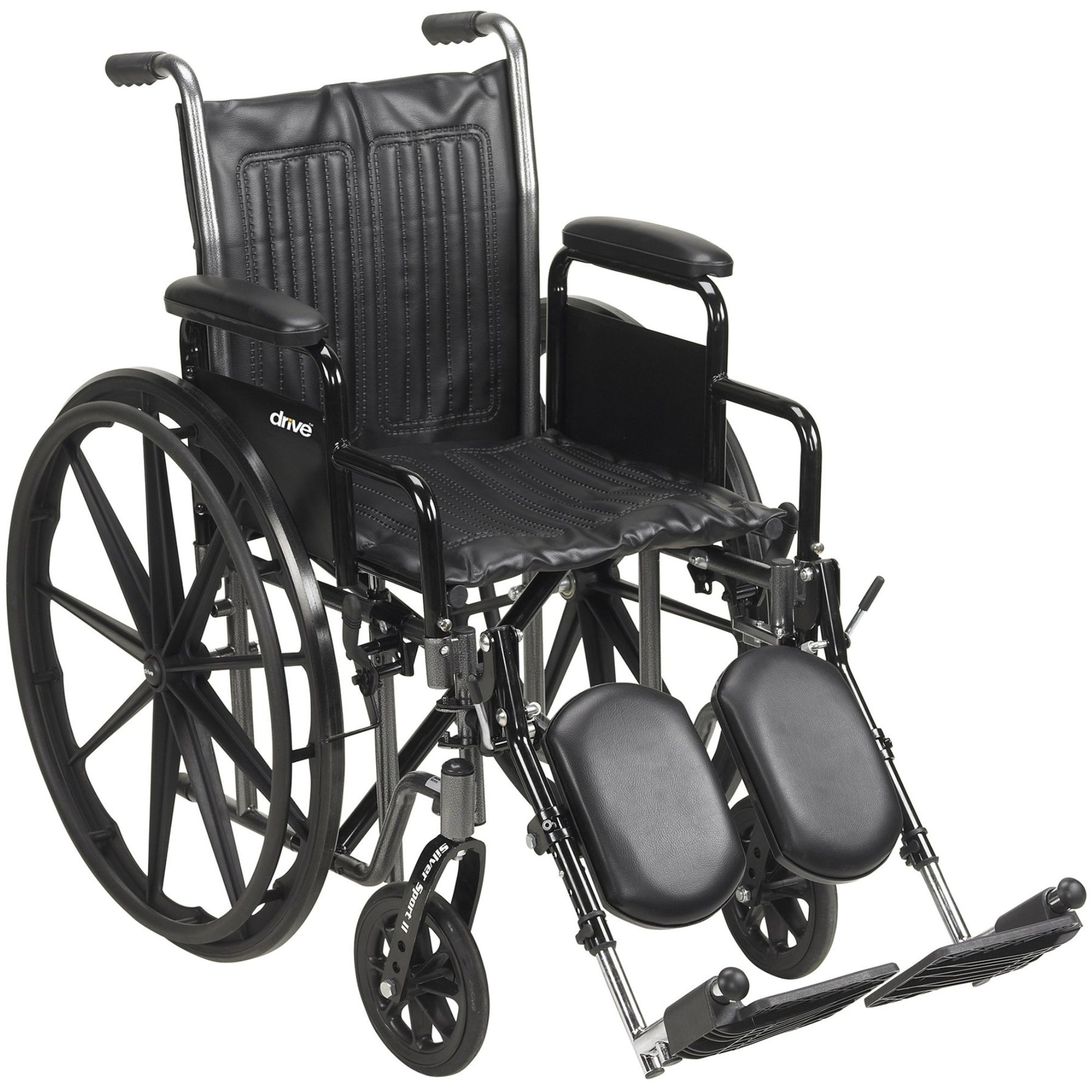 McKesson Wheelchair with Padded Arms, Swing-Away Footrest