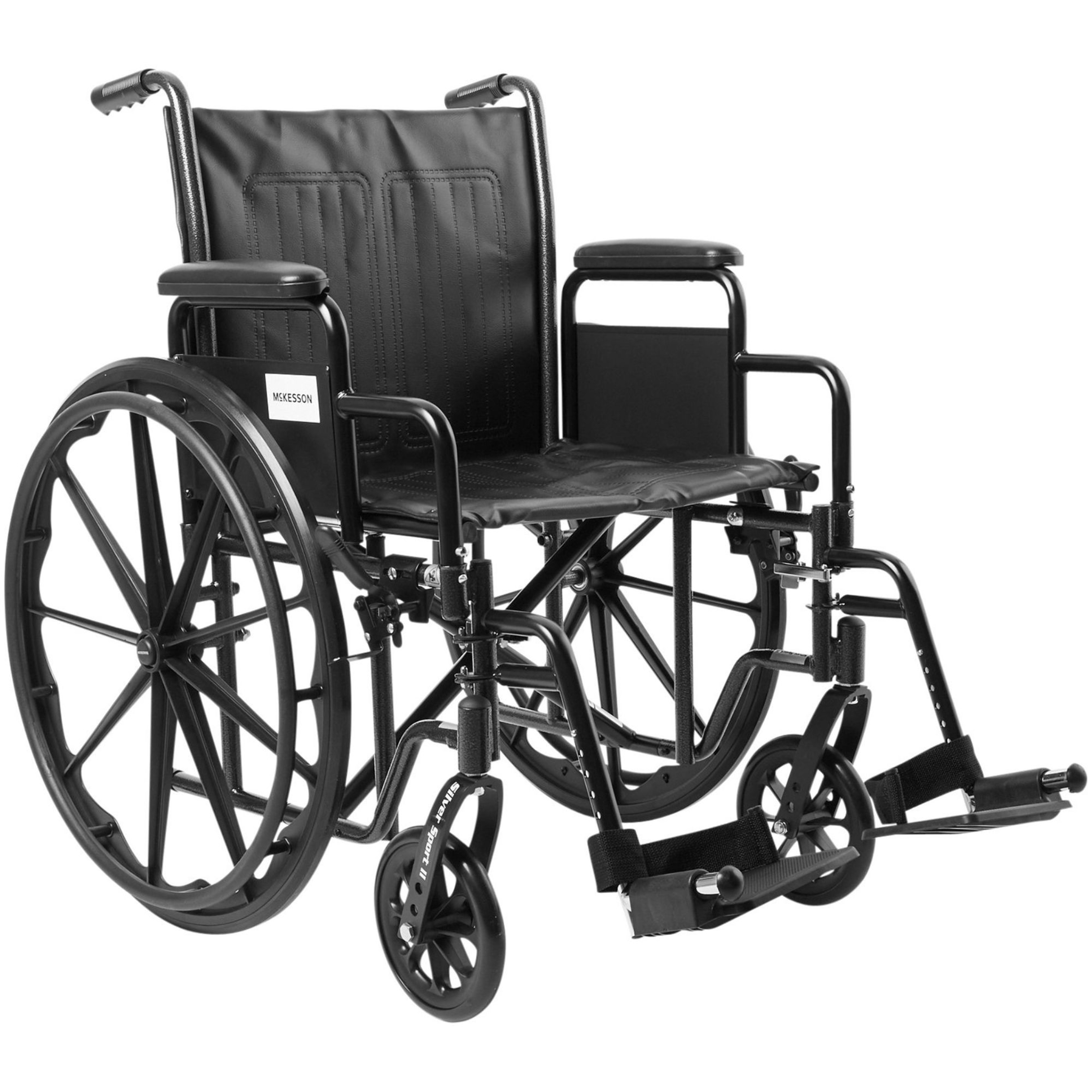 McKesson Wheelchair with Padded Arms, Swing-Away Footrest