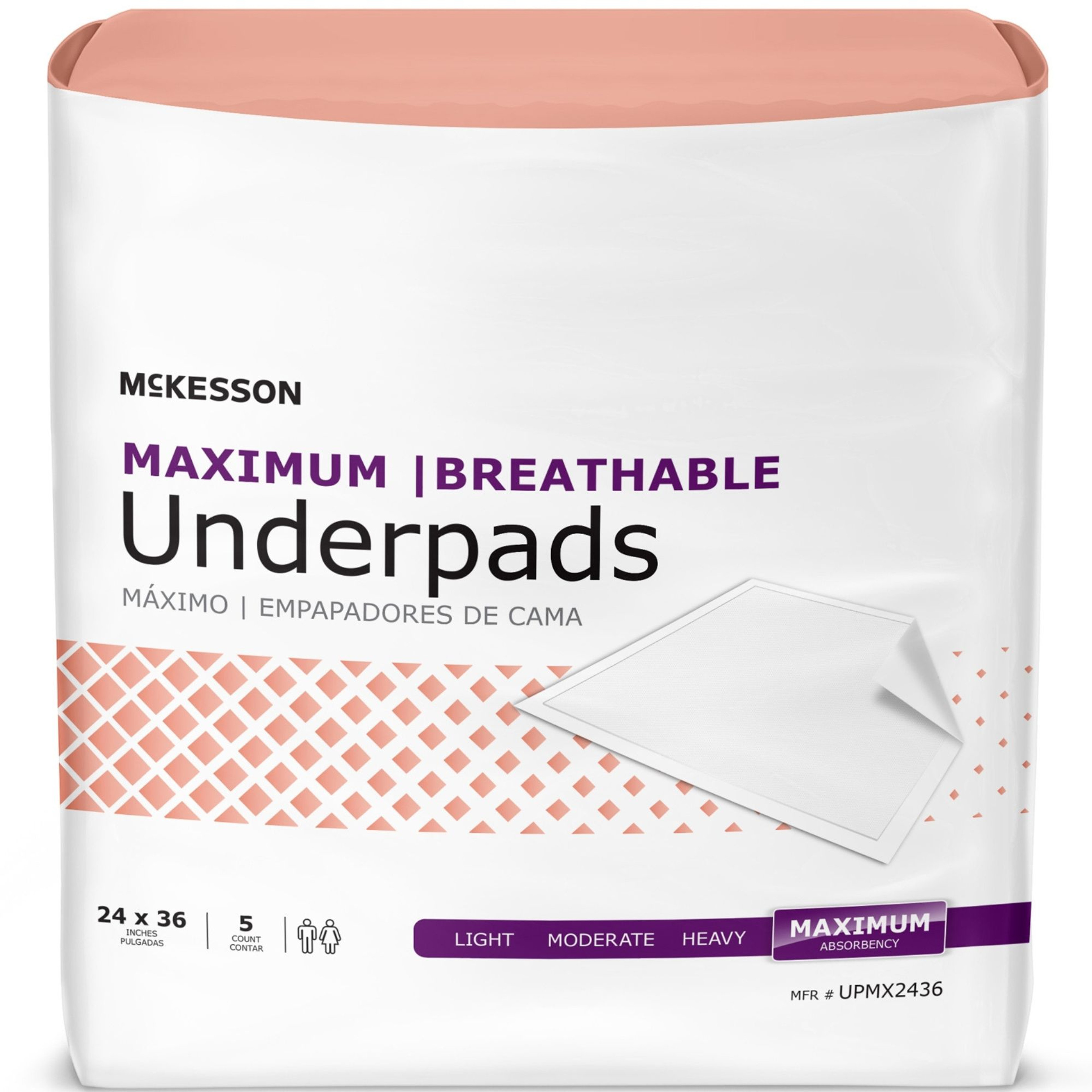 McKesson Maximum Breathable Underpads, Maximum Absorbency