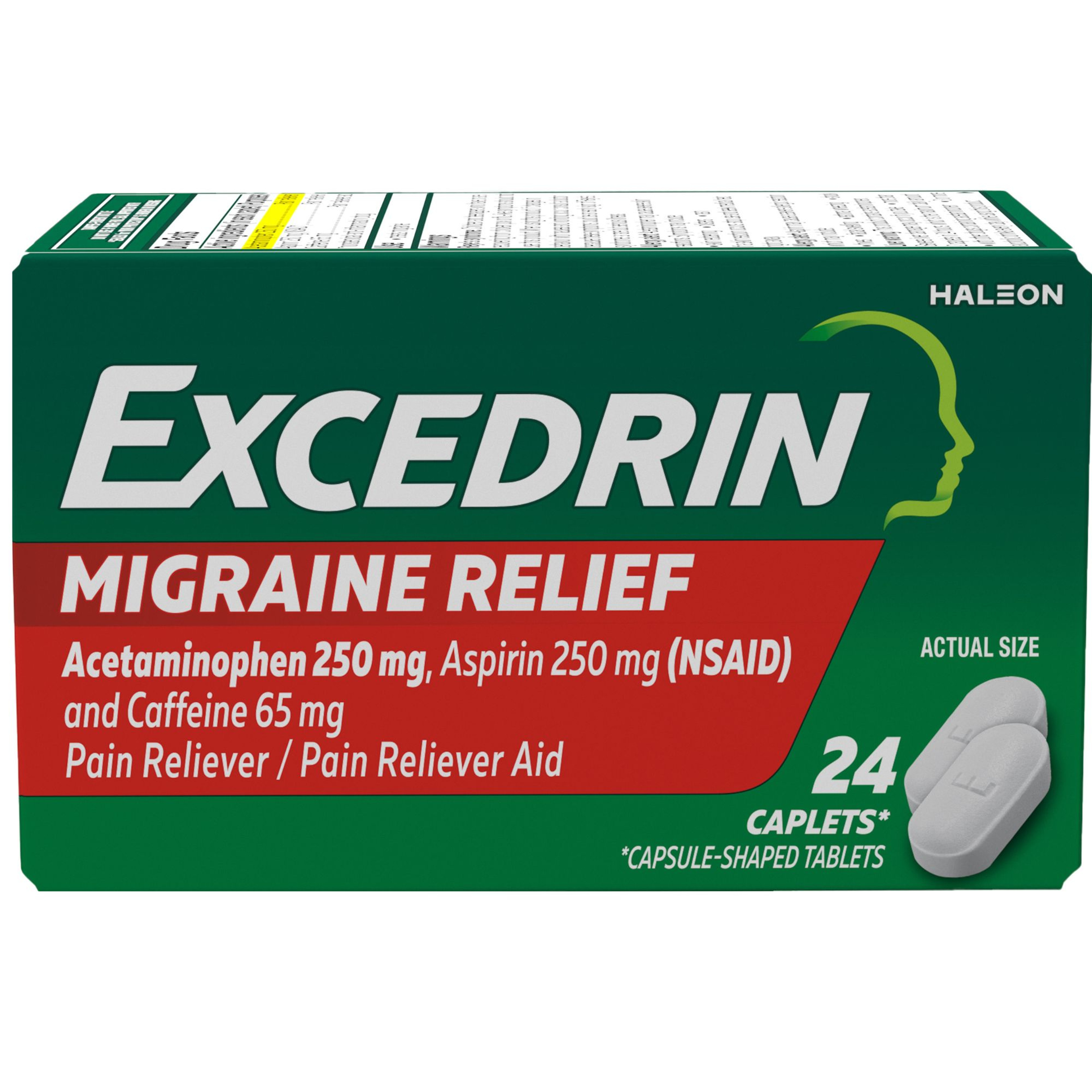Excedrin Migraine Relief, 250 mg