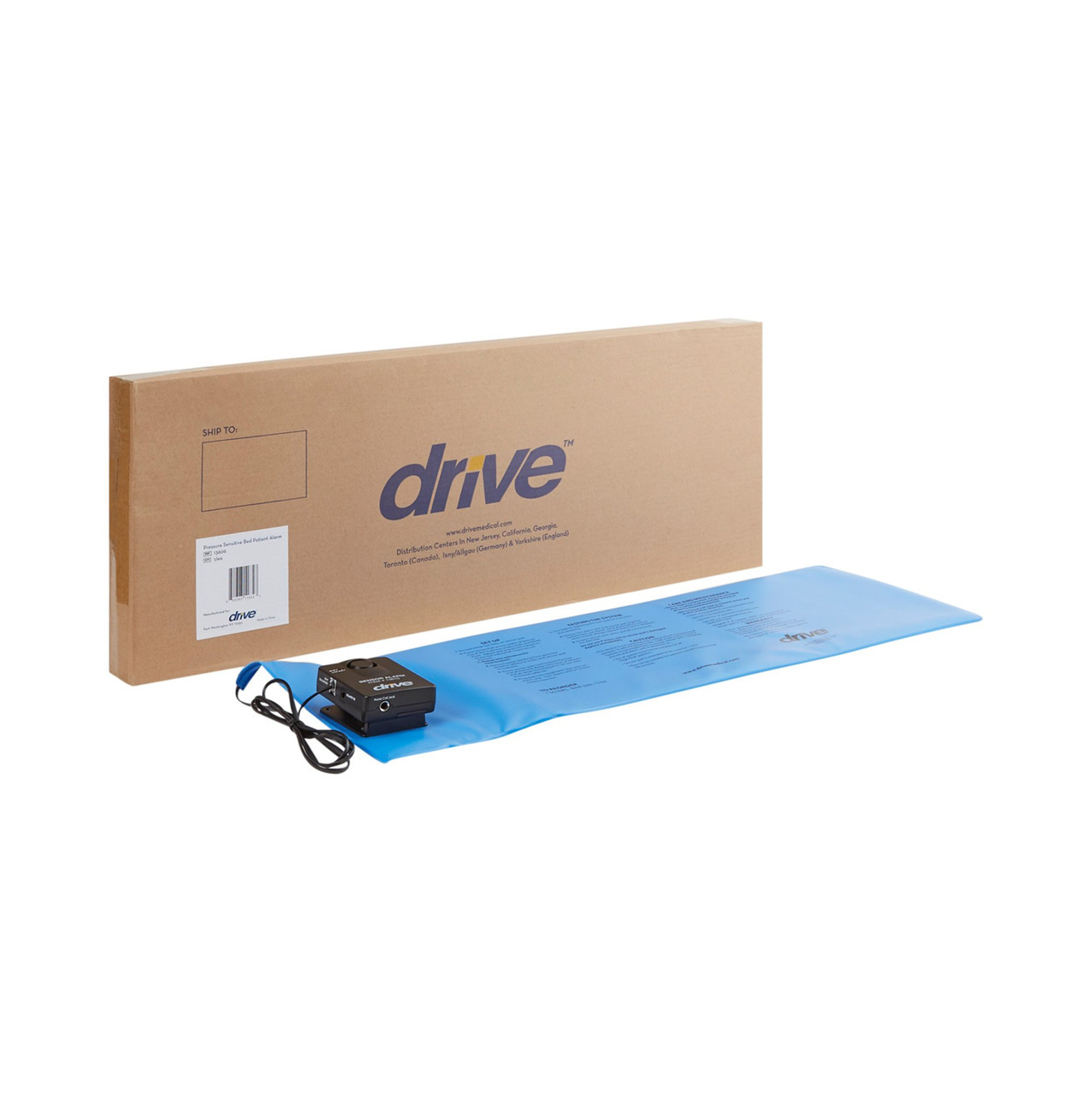 Drive Pressure-Sensitive Chair and Bed Patient Alarm, 11' X 30'