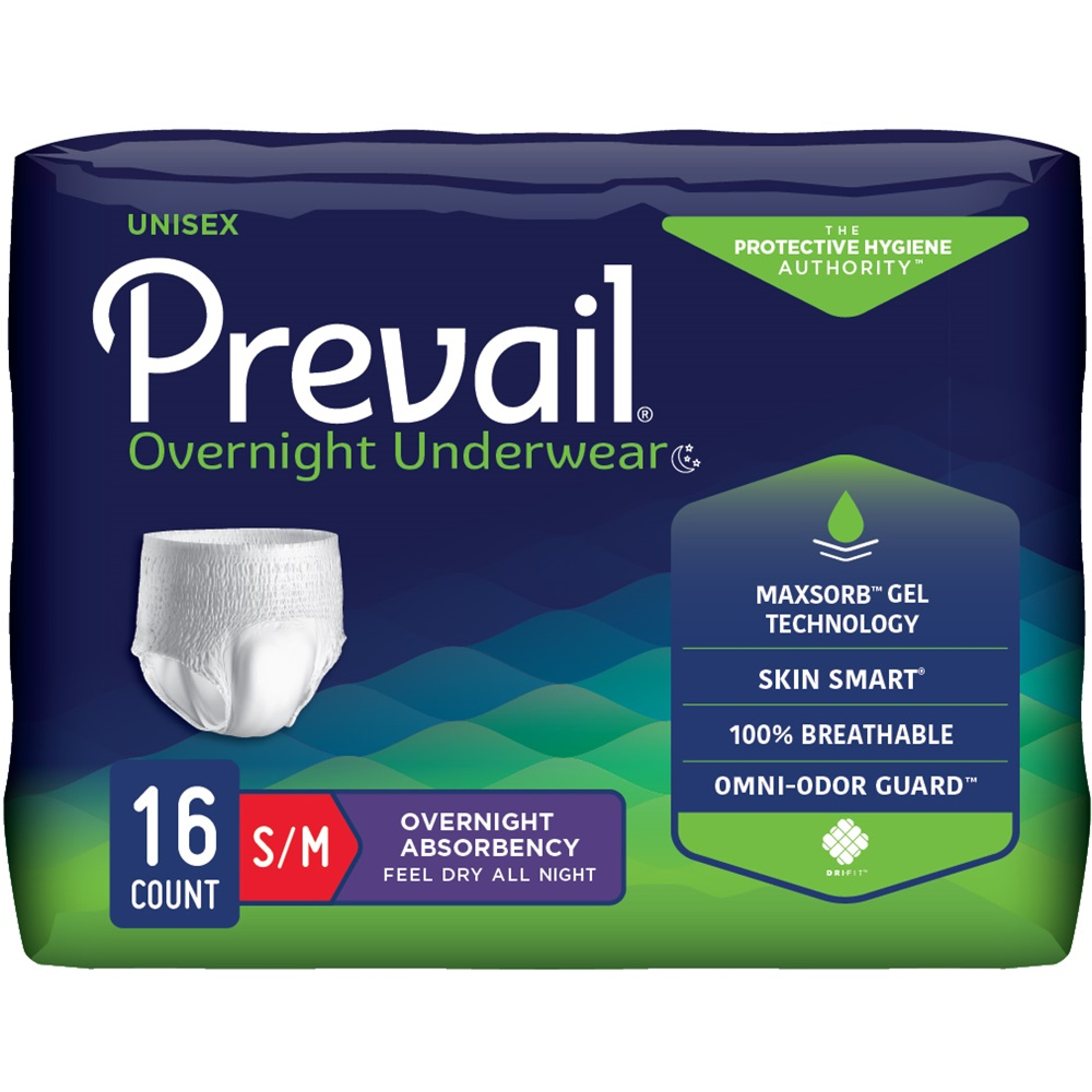 Prevail Overnight Adult Incontinence Pull-Up Underwear for Men & Women
