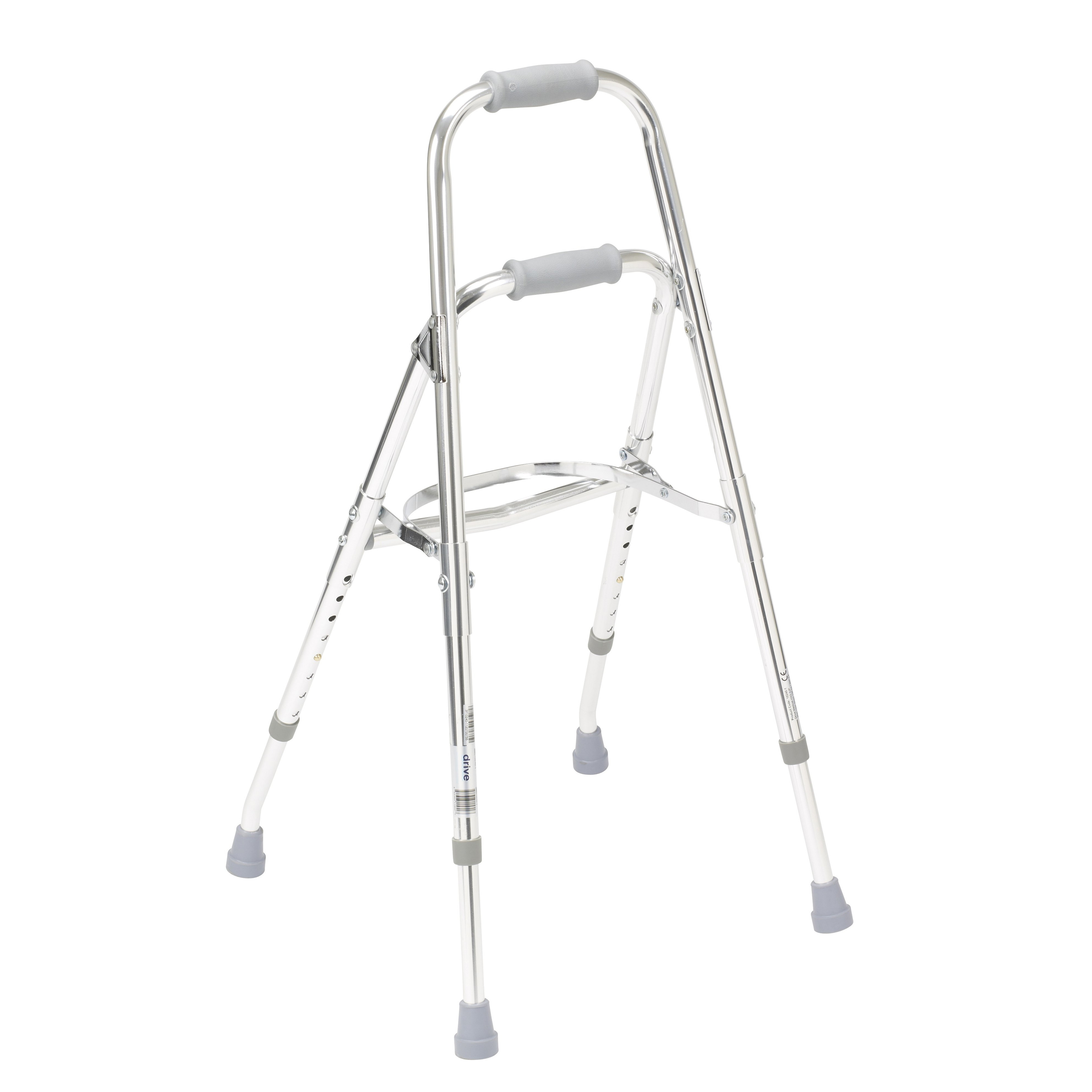 Drive Side Step Adjustable Height Folding Walker