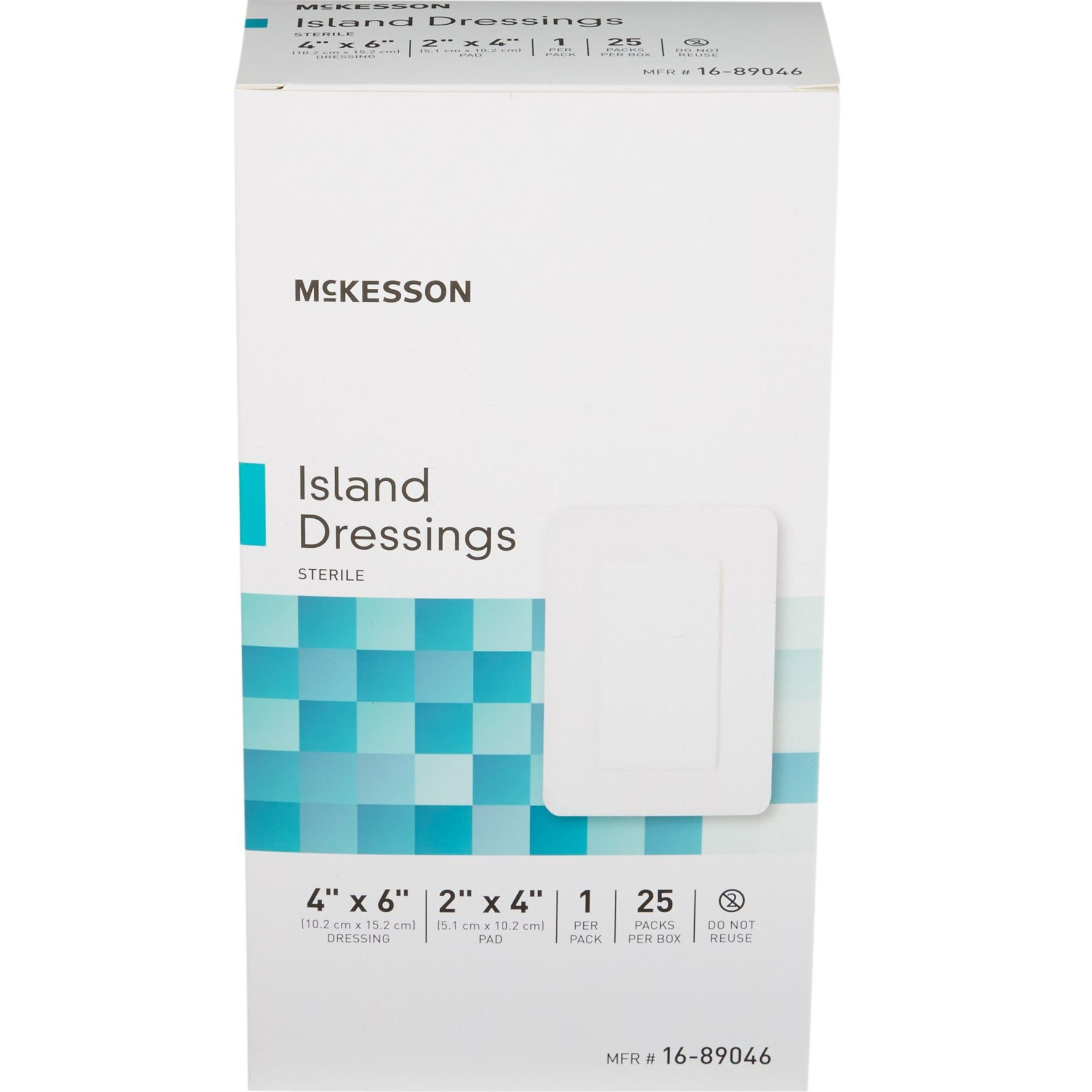 McKesson Rectangle Island Dressings, Sterile