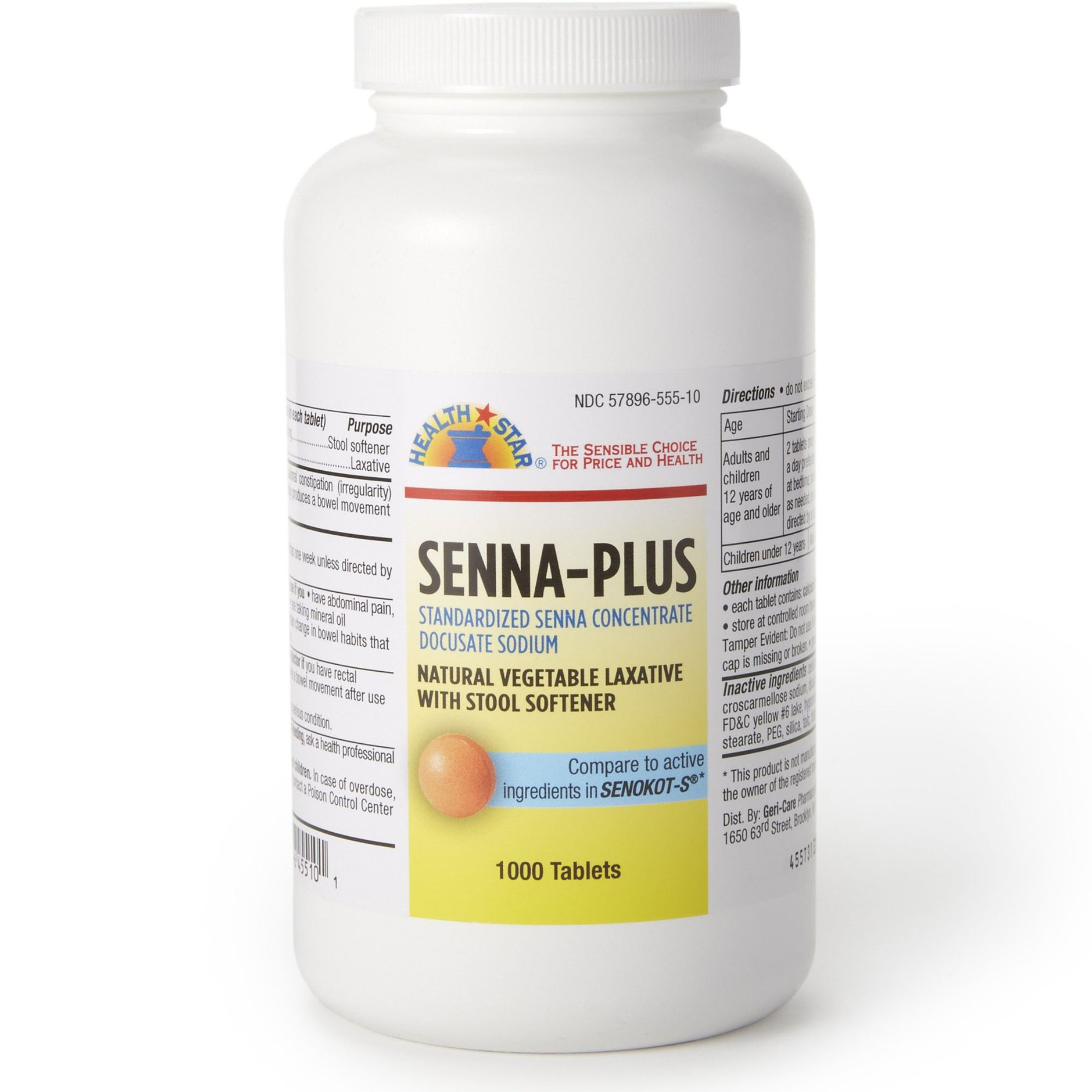 Geri-Care Senna Plus Stool Softener