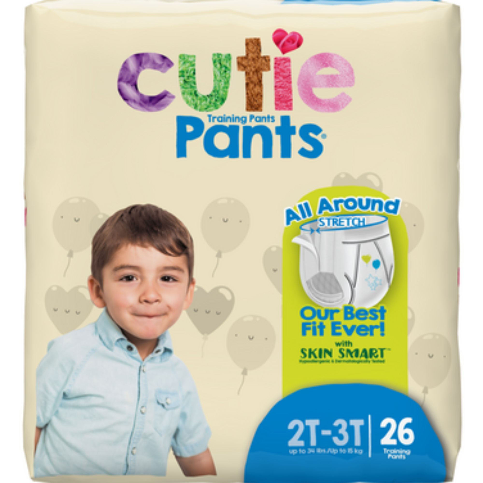 Cutie Pants Disposable Male Toddler Training Pants, Heavy