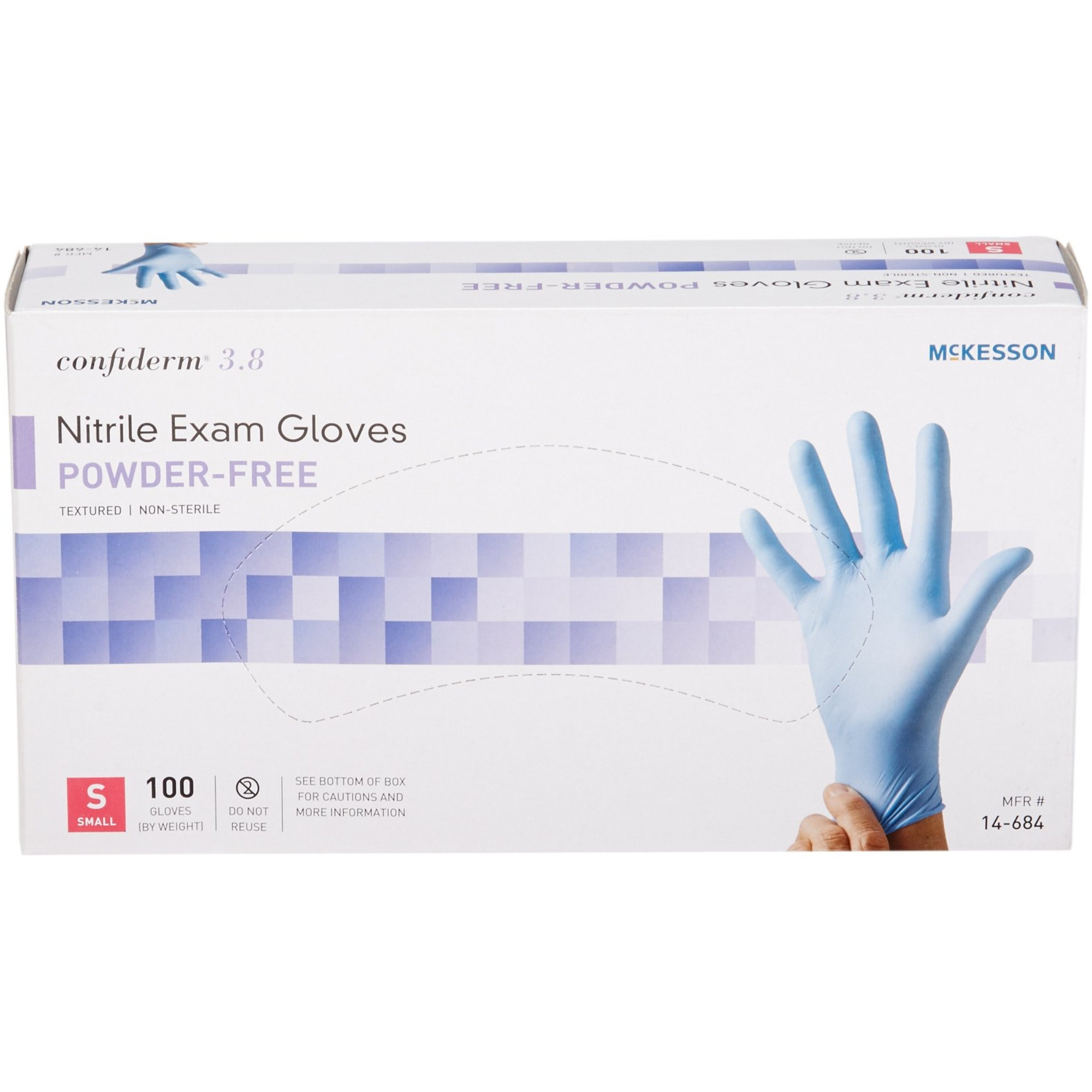McKesson Confiderm 3.8 Powder-Free Nitrile Exam Gloves