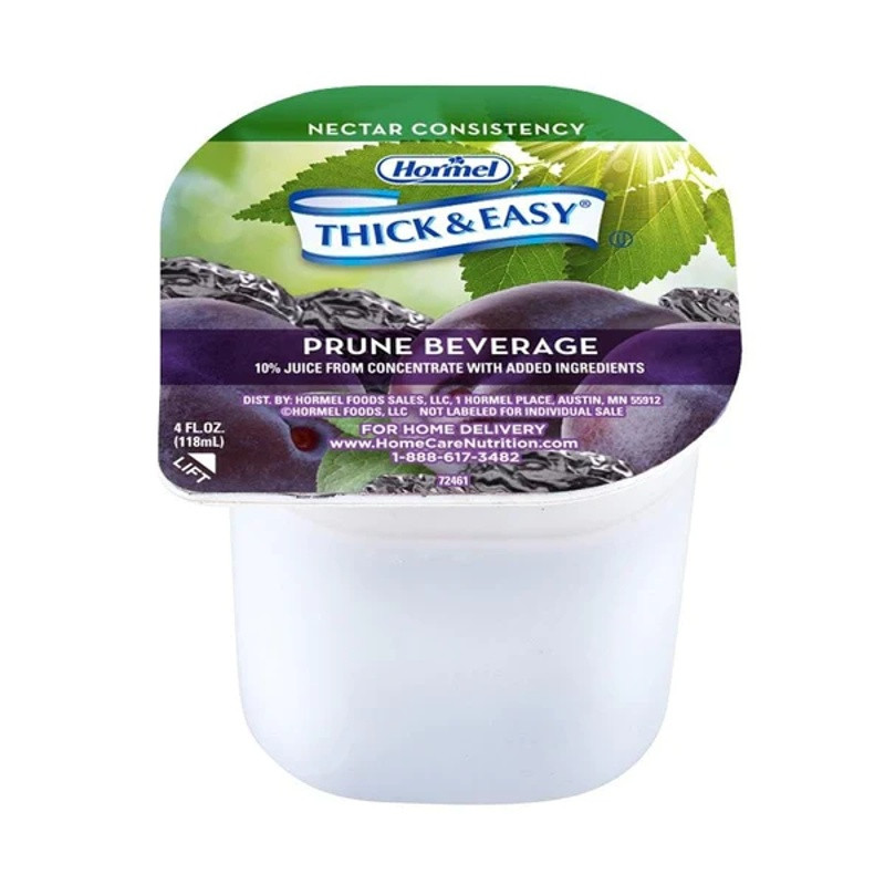 Thick & Easy Ready to Use Thickened Beverage, Prune Flavor, 4 oz., Portion Cup