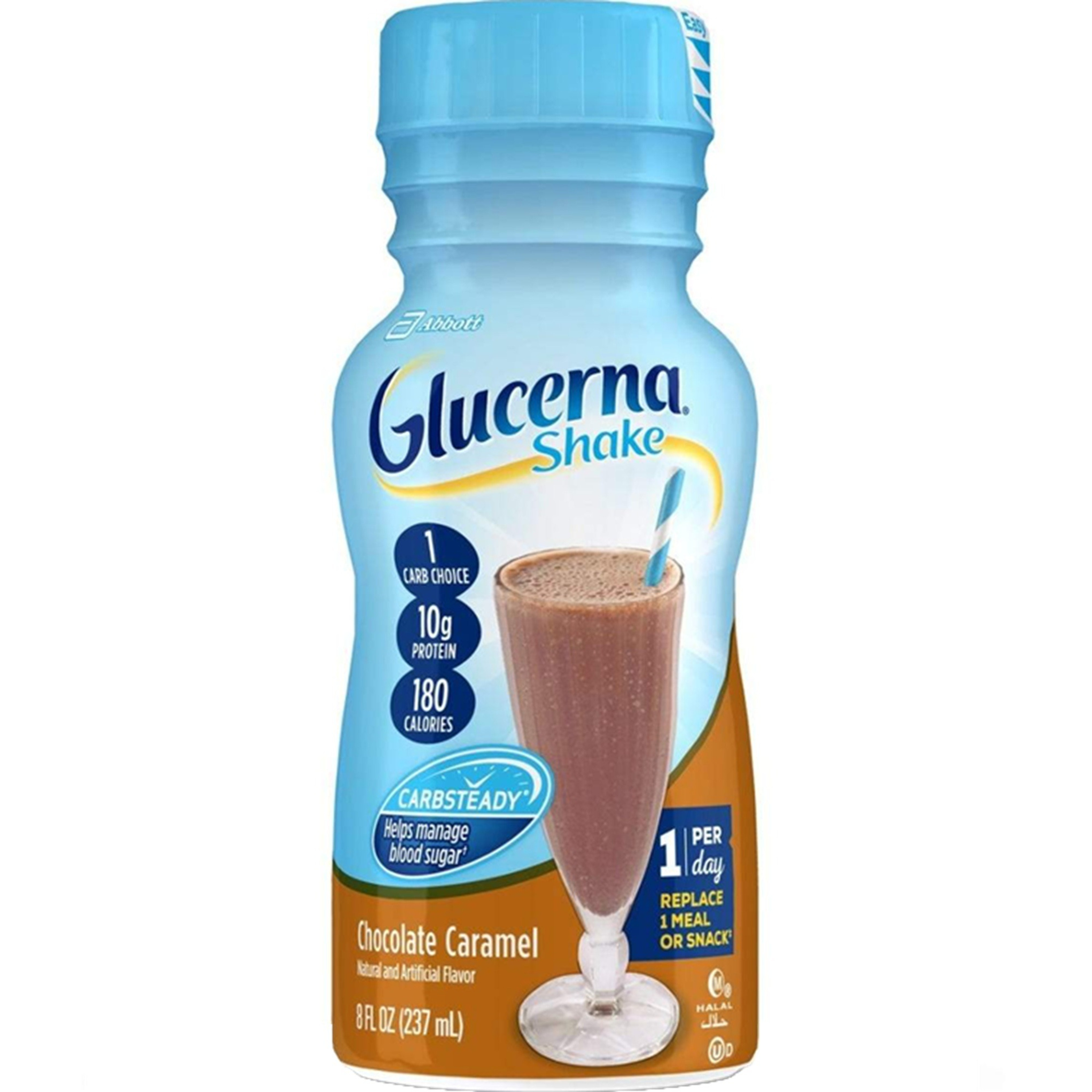 Glucerna Ready to Use Oral Supplement Shake, Bottle, Chocolate Caramel Flavor, 8 oz.