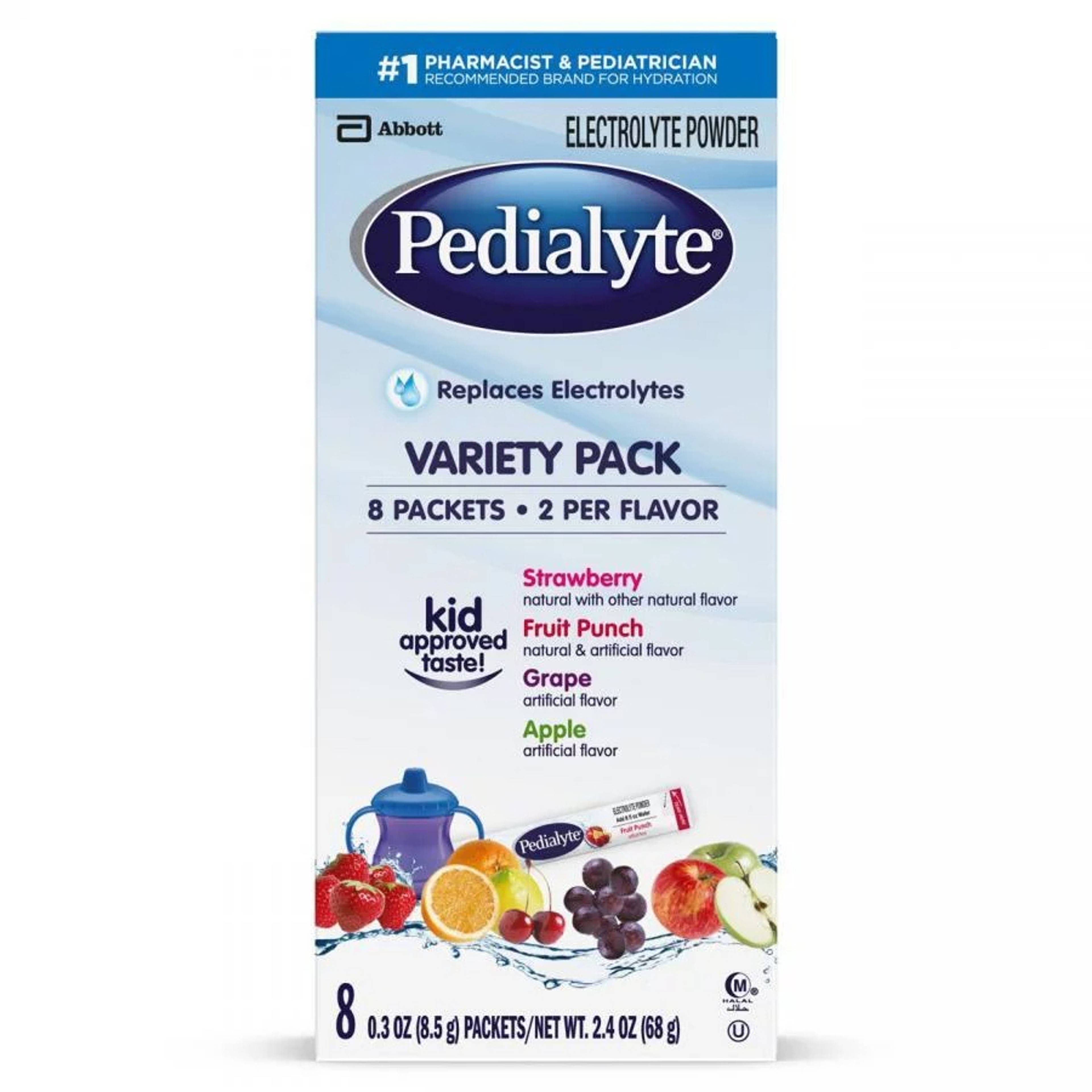 Pedialyte Electrolyte Powder Packs, Variety Pack
