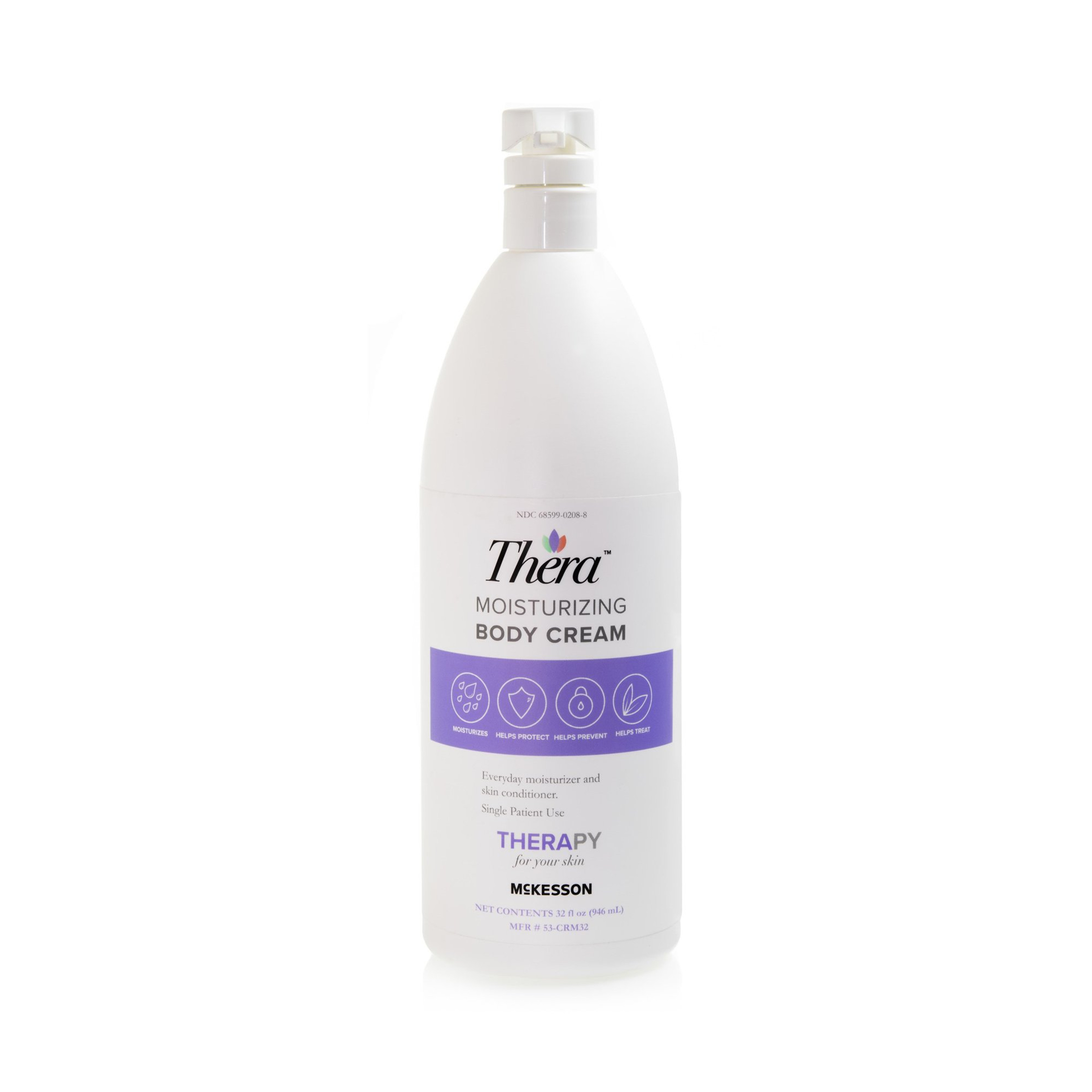 Thera Hand and Body Moisturizer Cream, Pump Bottle, Scented, 32 oz.
