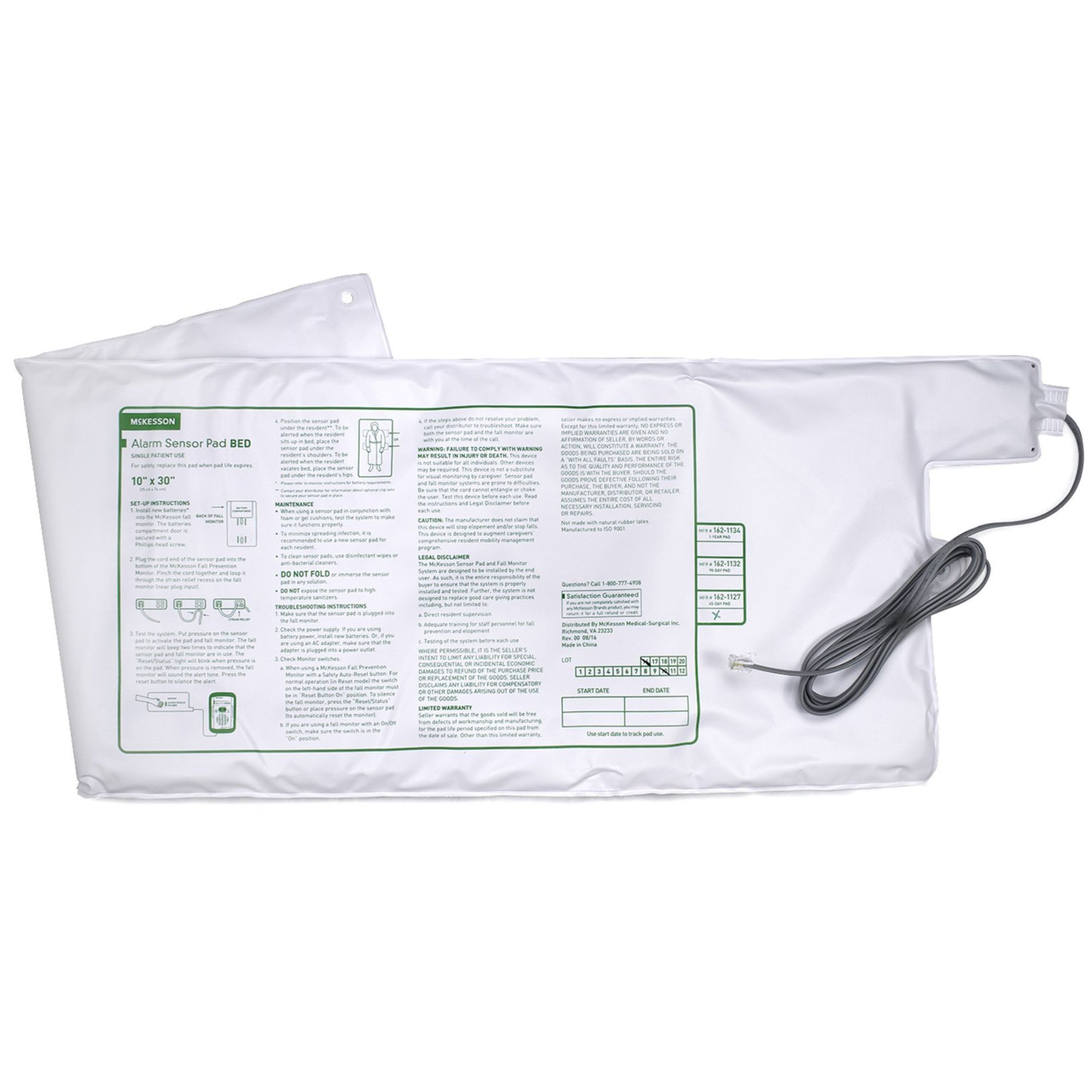McKesson Alarm Sensor Pad, Bed