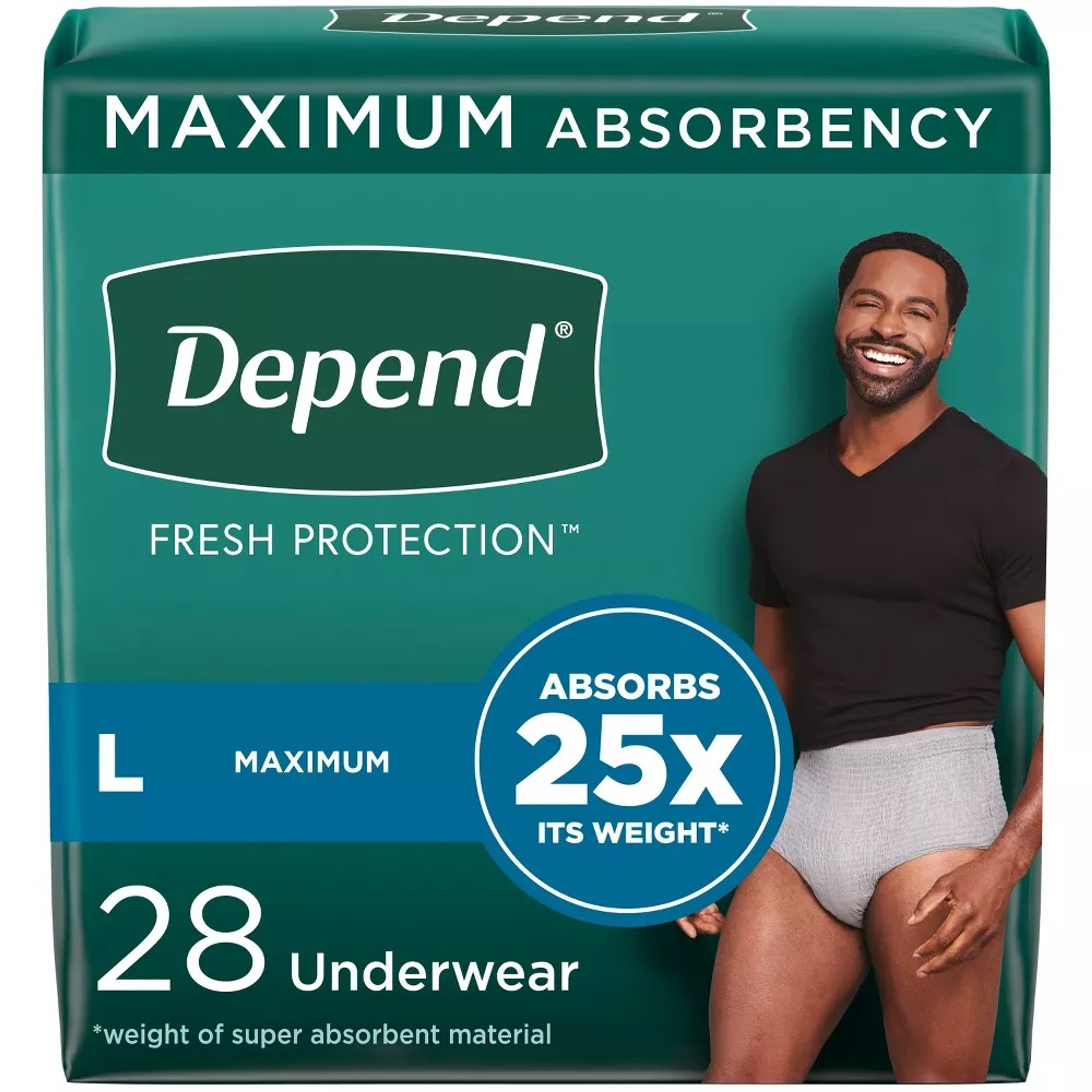 Depend Fresh Protection Underwear for Men, Maximum