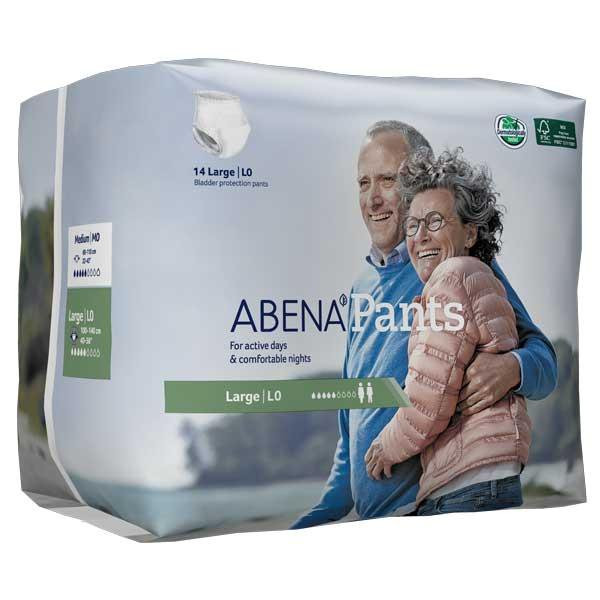 Abena Unisex Disposable Pull On Adult Diaper with Tear Away Seams, Moderate Absorbency